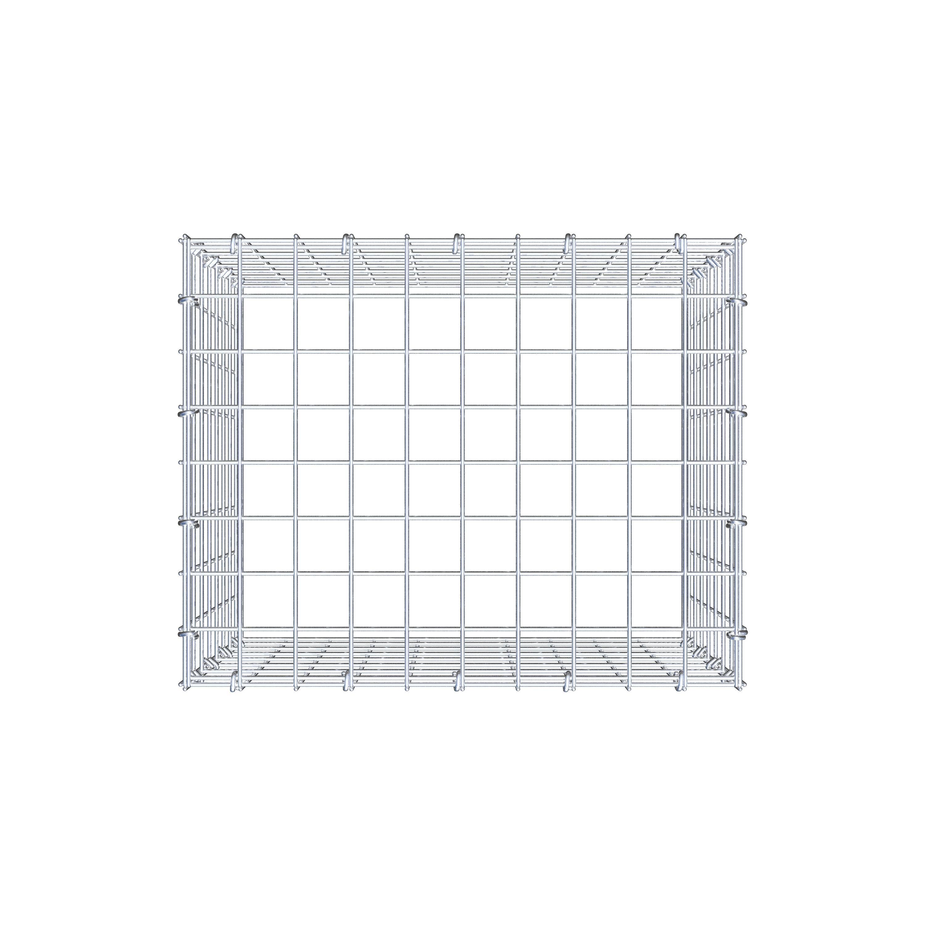Anbaugabione Typ 3 50 cm x 40 cm x 40 cm (L x H x T), Maschenweite 5 cm x 5 cm, C-Ring