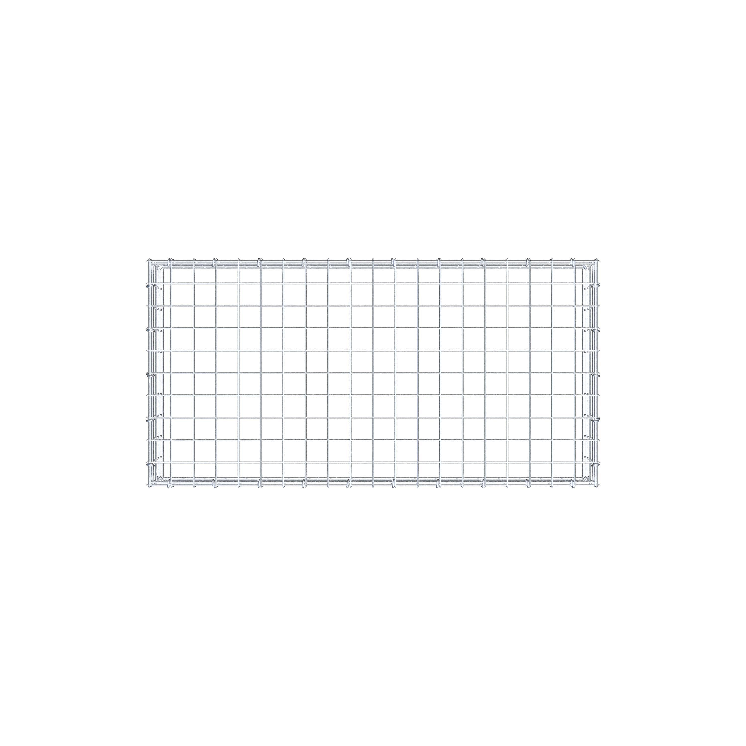 Anbaugabione Typ 3 100 cm x 20 cm x 50 cm (L x H x T), Maschenweite 5 cm x 5 cm, C-Ring