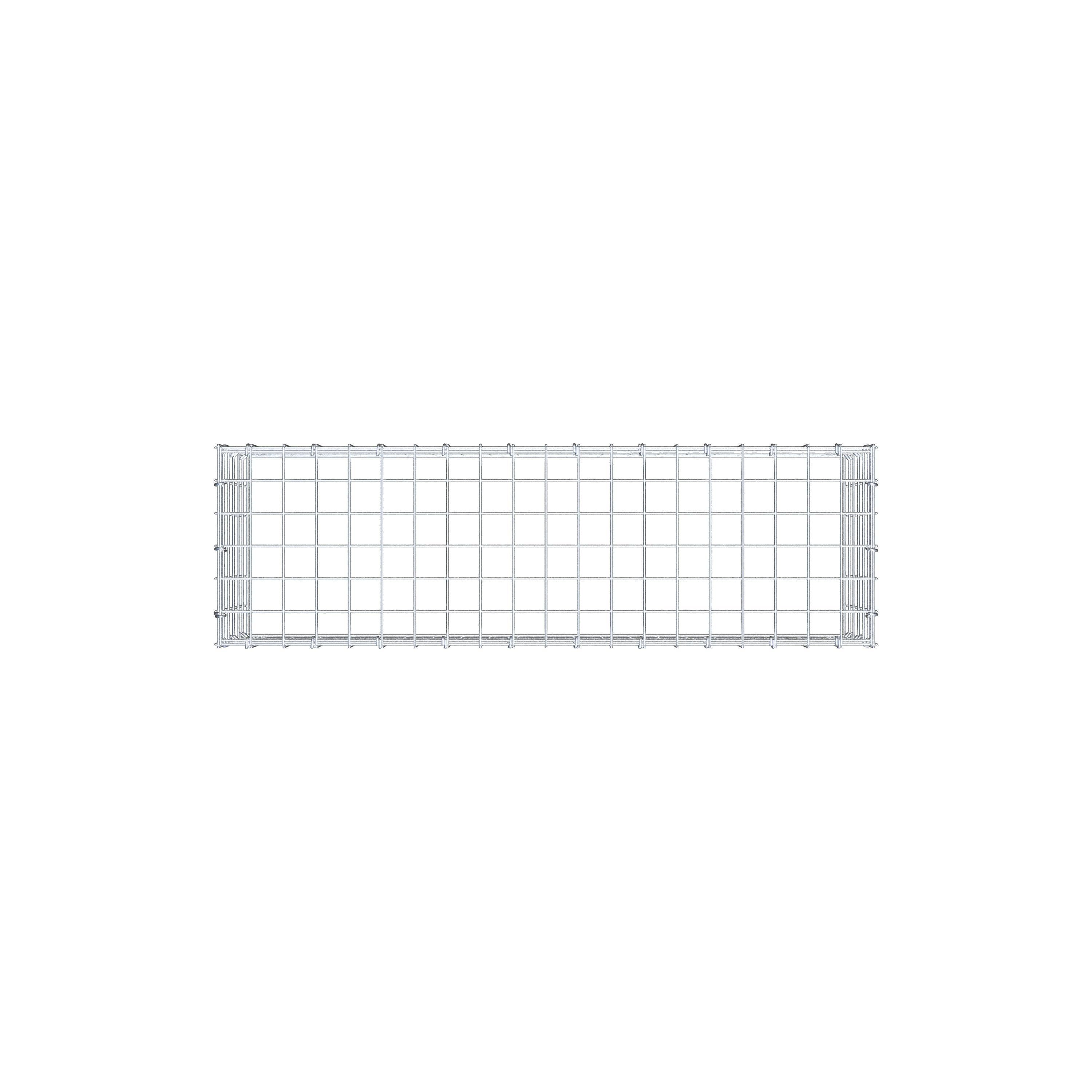 Anbaugabione Typ 3 100 cm x 30 cm x 30 cm (L x H x T), Maschenweite 5 cm x 5 cm, C-Ring