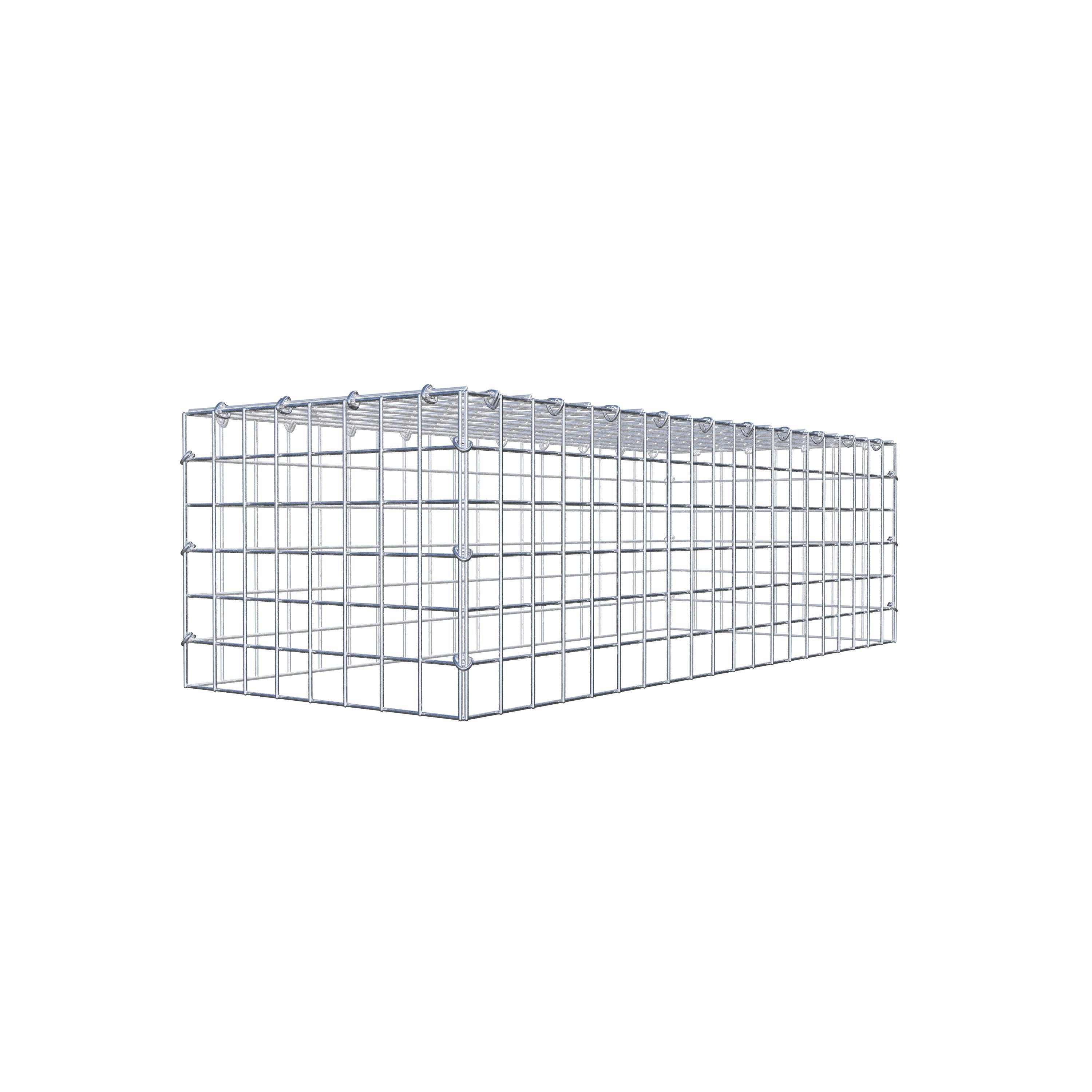 Anbaugabione Typ 3 100 cm x 30 cm x 40 cm (L x H x T), Maschenweite 5 cm x 5 cm, C-Ring