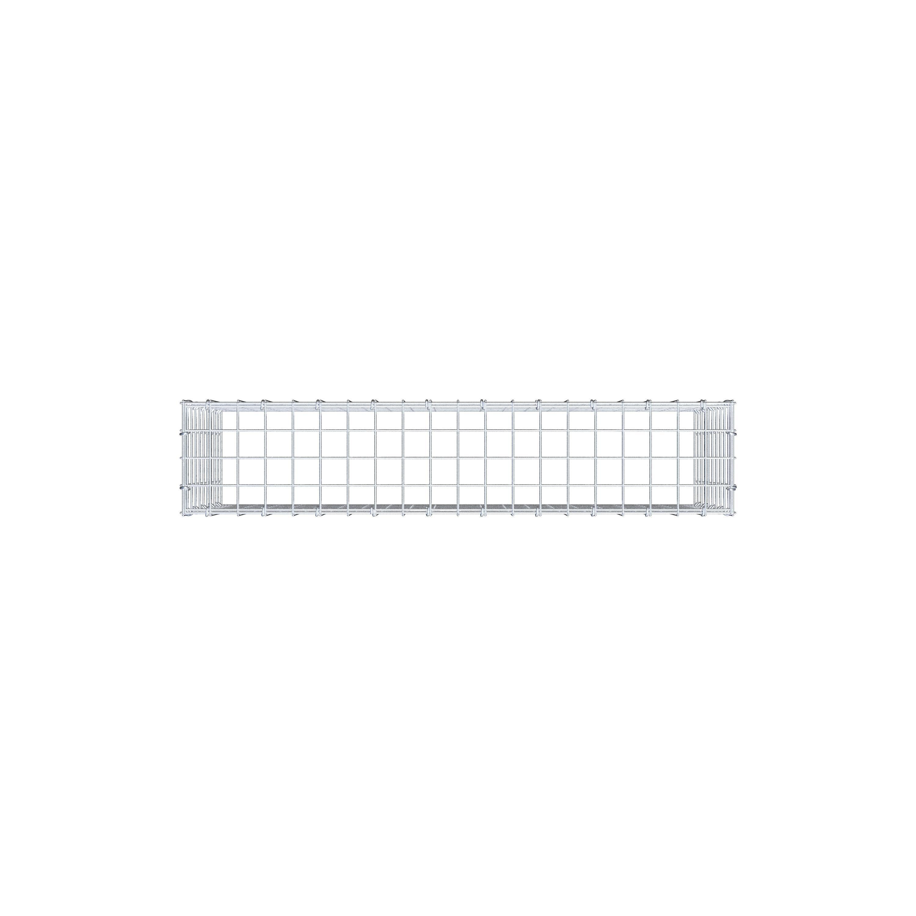 Anbaugabione Typ 3 100 cm x 50 cm x 20 cm (L x H x T), Maschenweite 5 cm x 5 cm, C-Ring