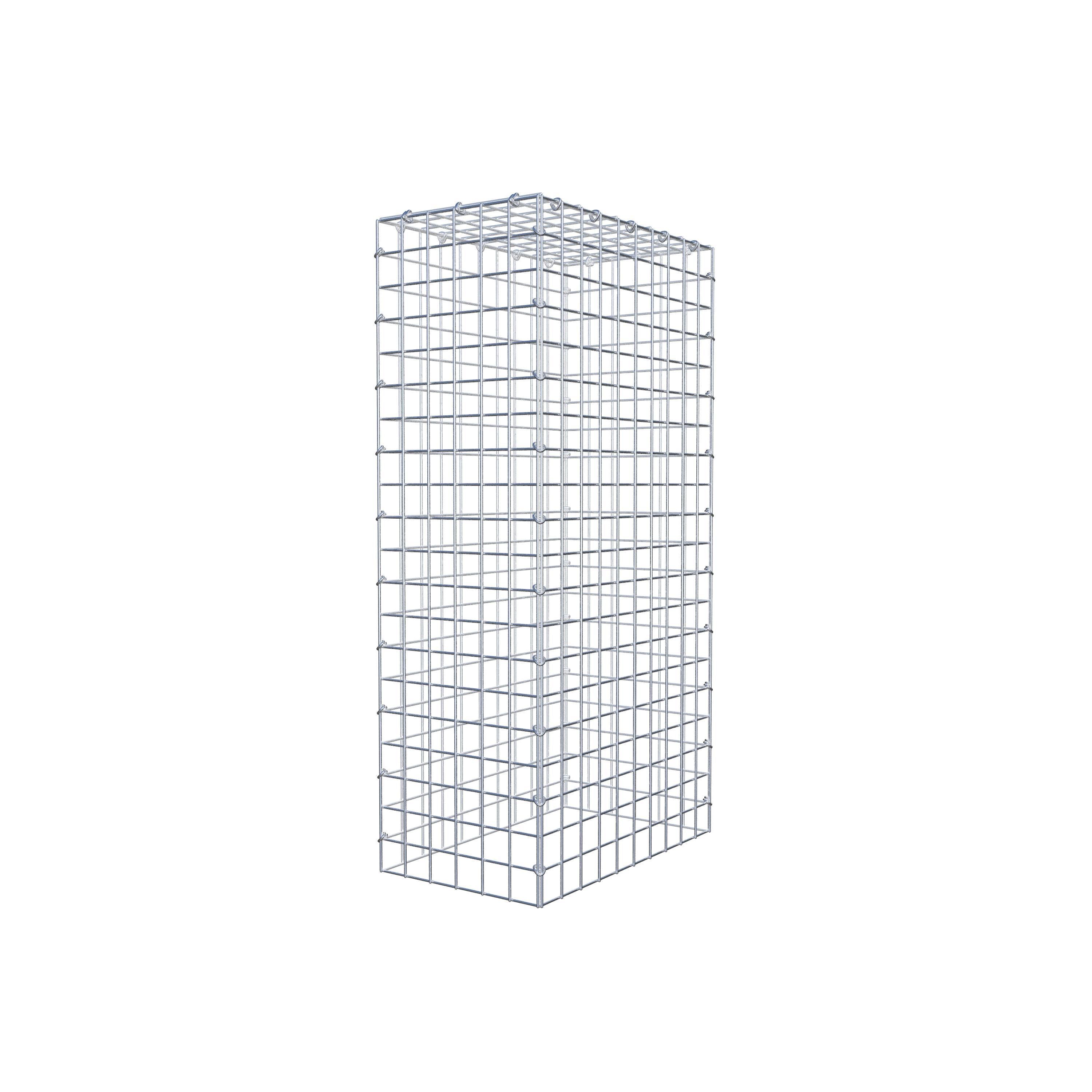 Anbaugabione Typ 3 100 cm x 50 cm x 30 cm (L x H x T), Maschenweite 5 cm x 5 cm, C-Ring
