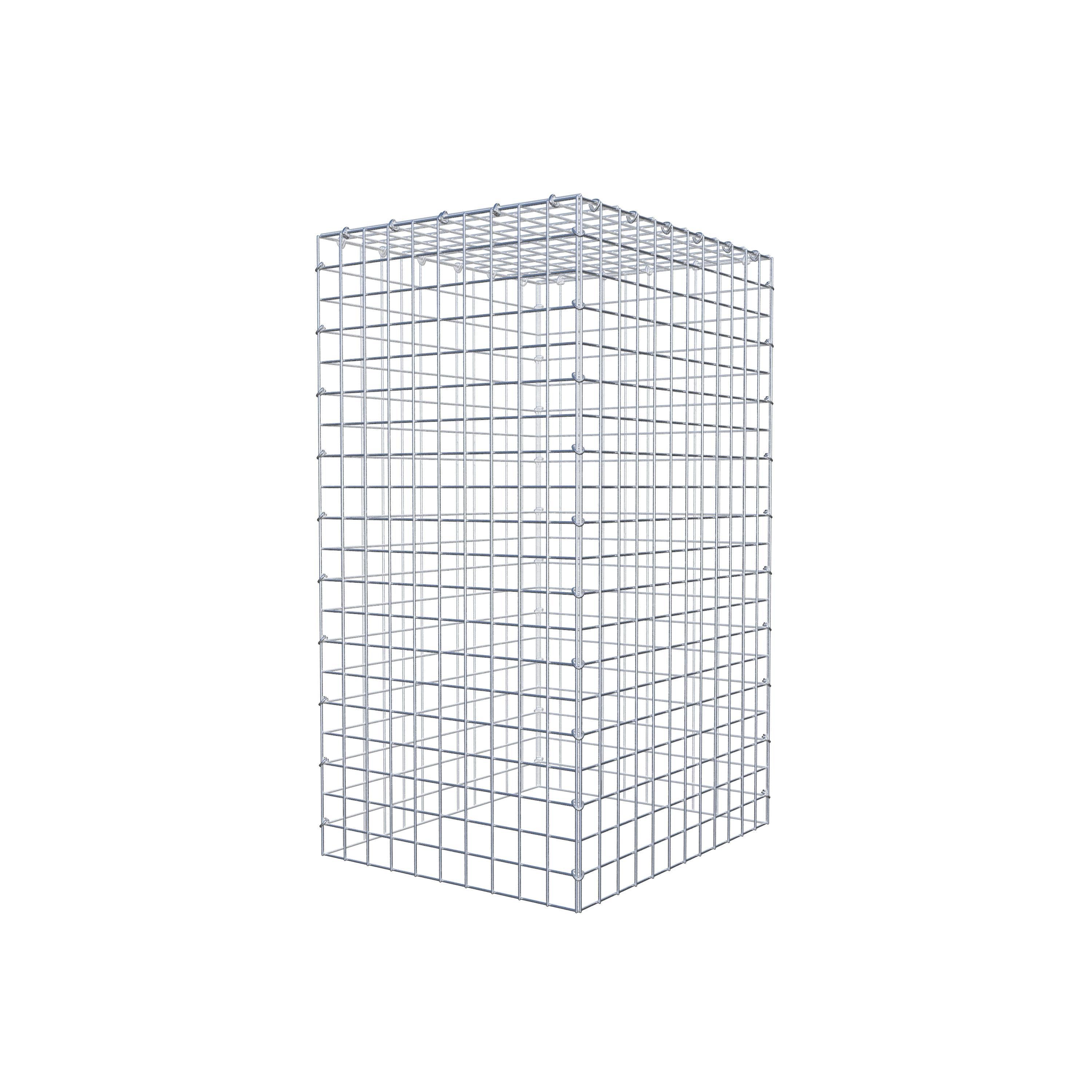 Anbaugabione Typ 3 100 cm x 60 cm x 50 cm (L x H x T), Maschenweite 5 cm x 5 cm, C-Ring