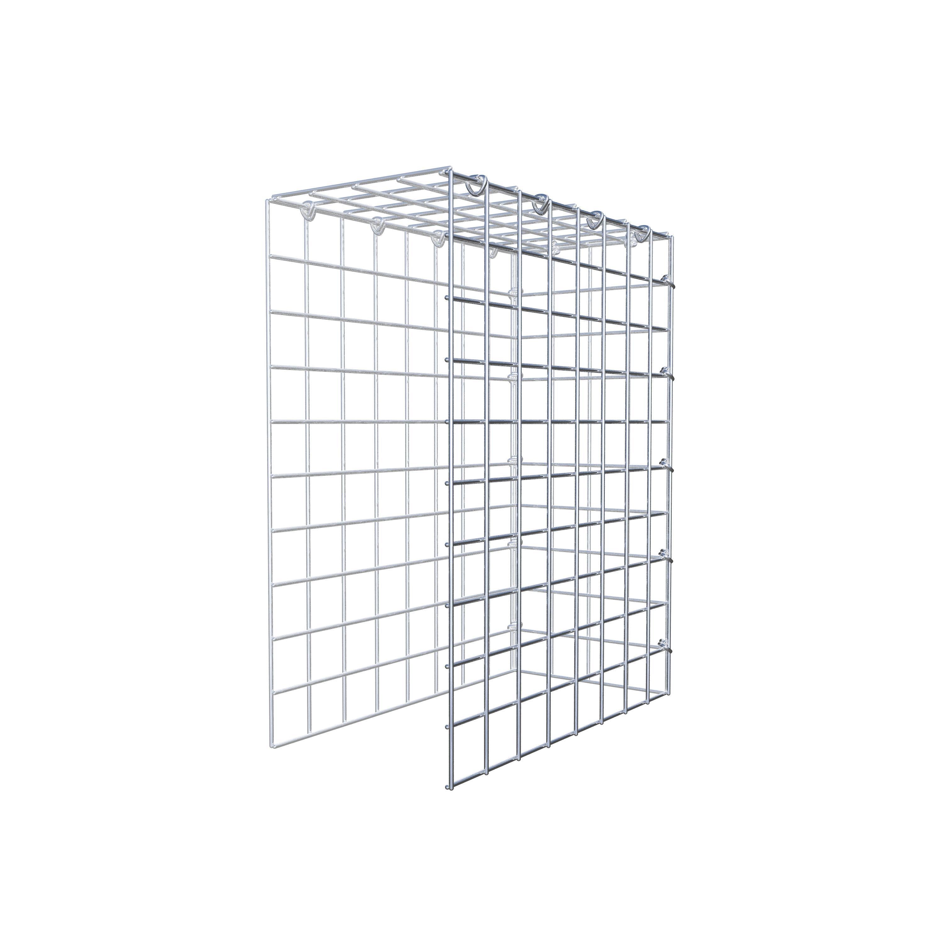 Anbaugabione Typ 4 50 cm x 40 cm x 20 cm (L x H x T), Maschenweite 5 cm x 5 cm, C-Ring