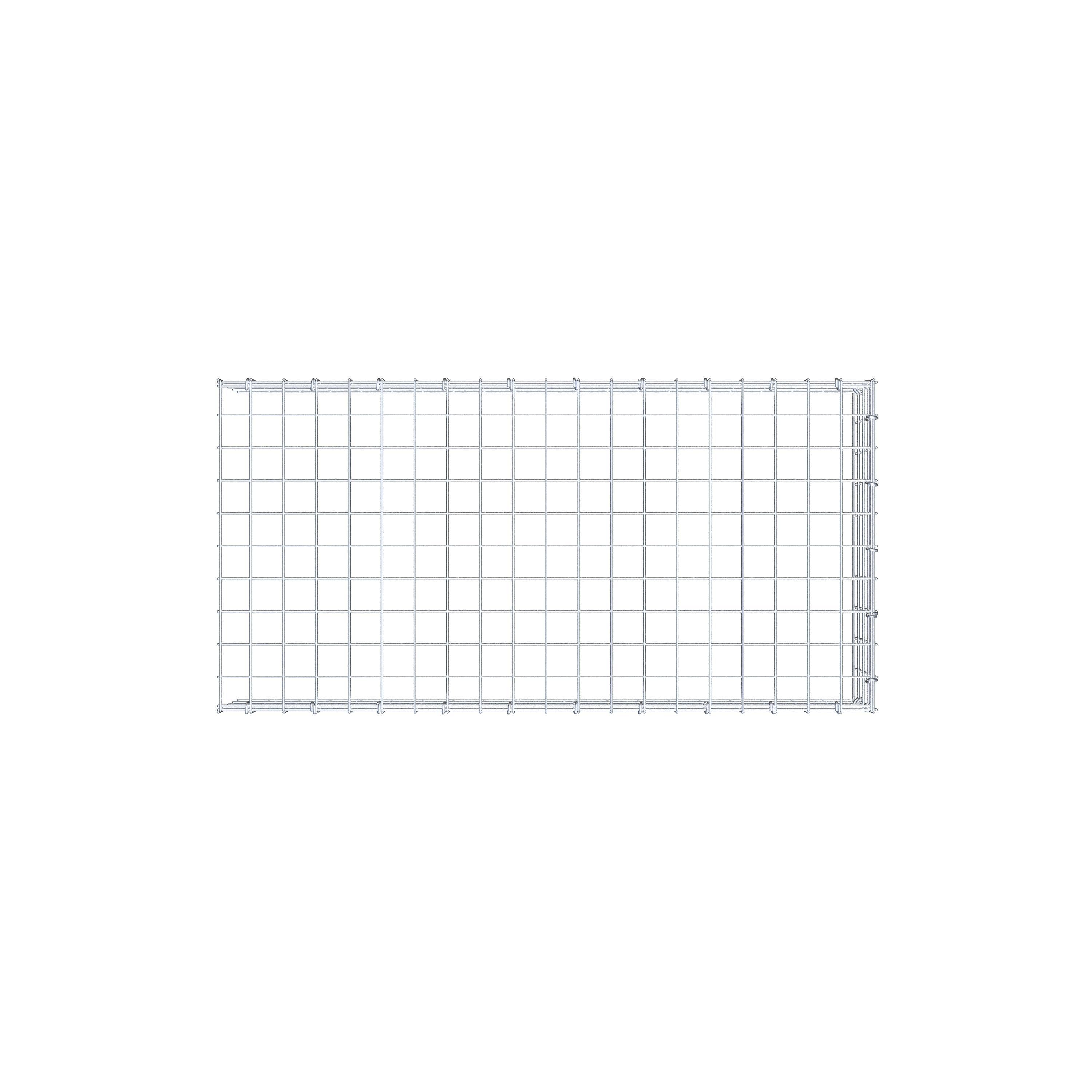 Anbaugabione Typ 4 100 cm x 20 cm x 50 cm (L x H x T), Maschenweite 5 cm x 5 cm, C-Ring