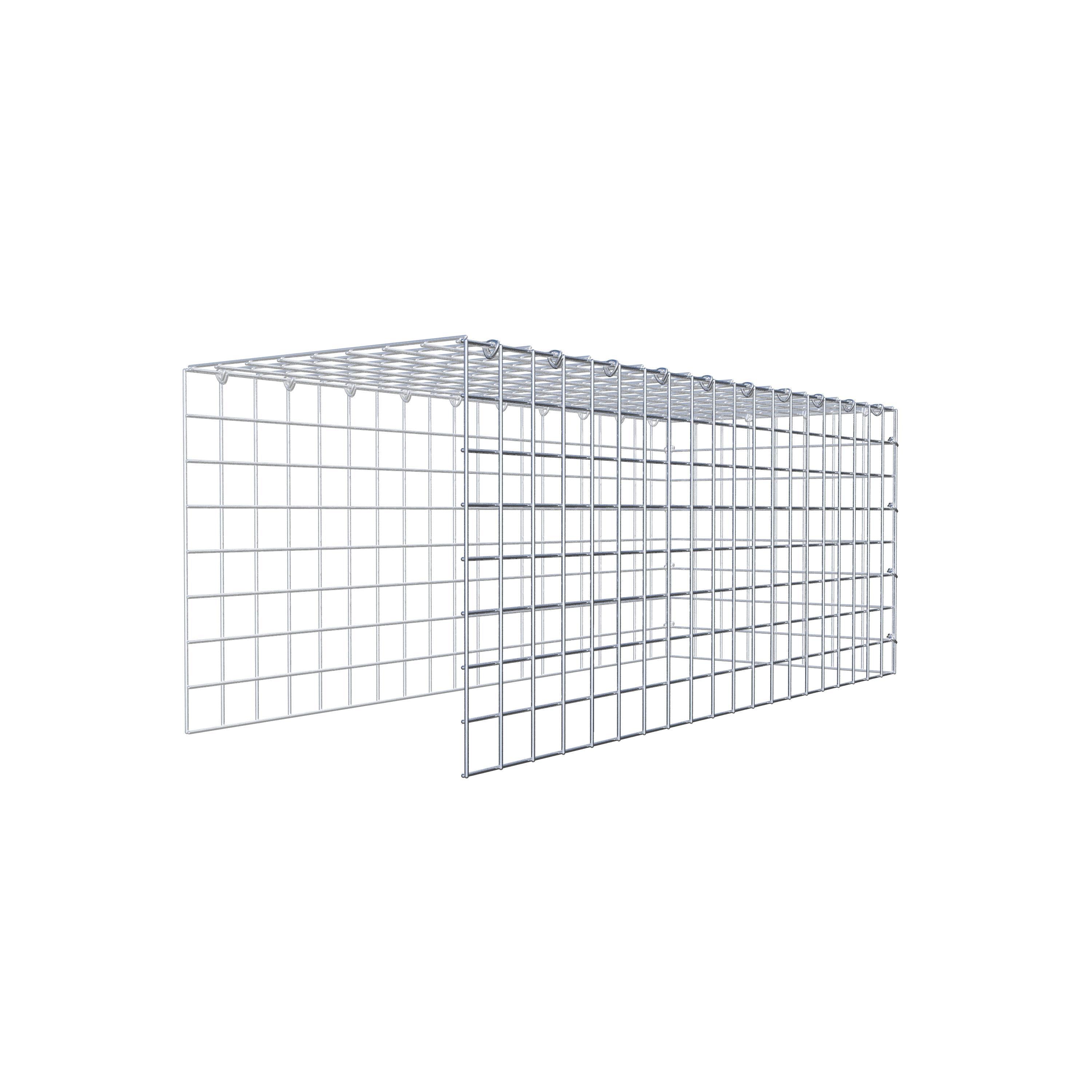 Anbaugabione Typ 4 100 cm x 40 cm x 40 cm (L x H x T), Maschenweite 5 cm x 5 cm, C-Ring