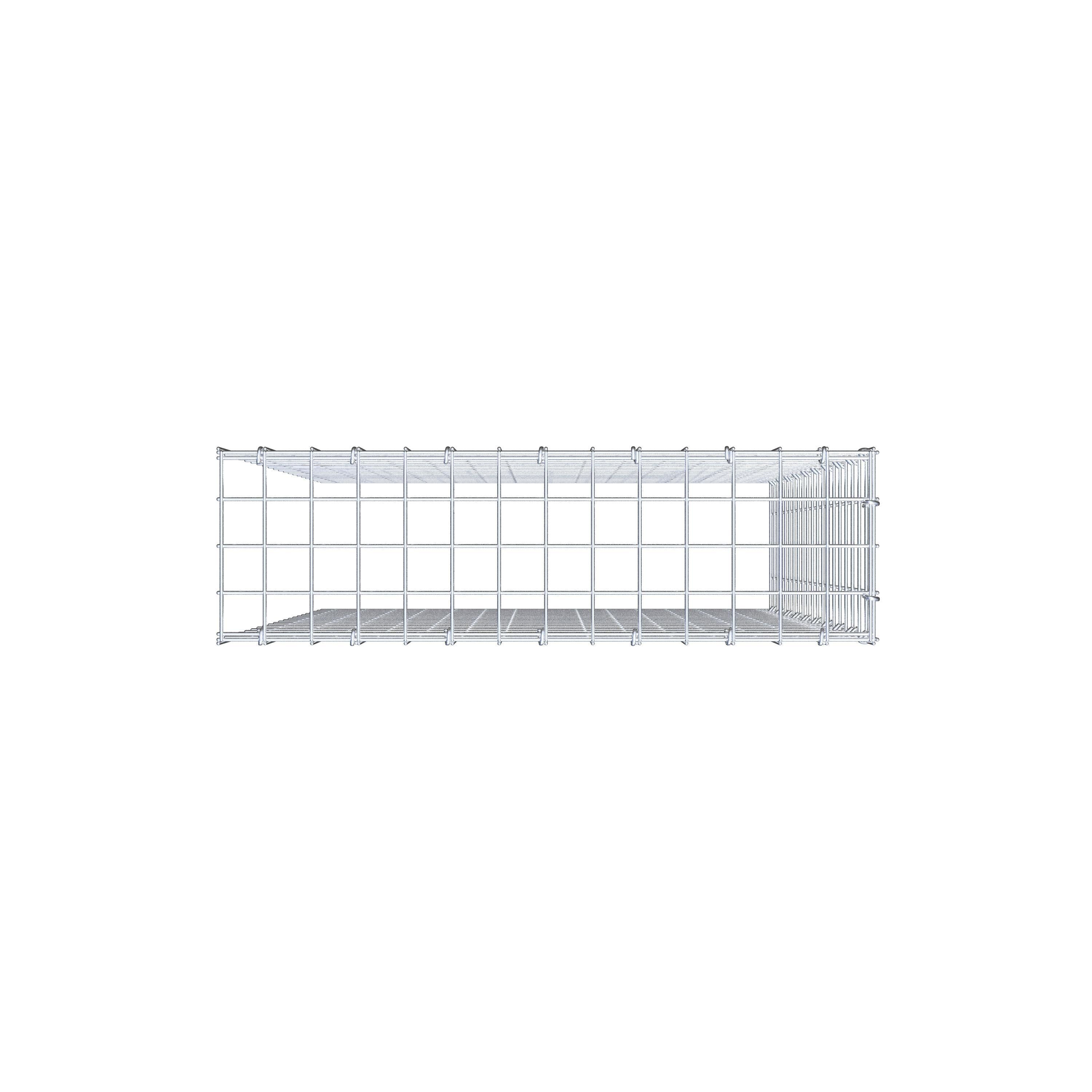 Anbaugabione Typ 4 100 cm x 70 cm x 20 cm (L x H x T), Maschenweite 5 cm x 5 cm, C-Ring