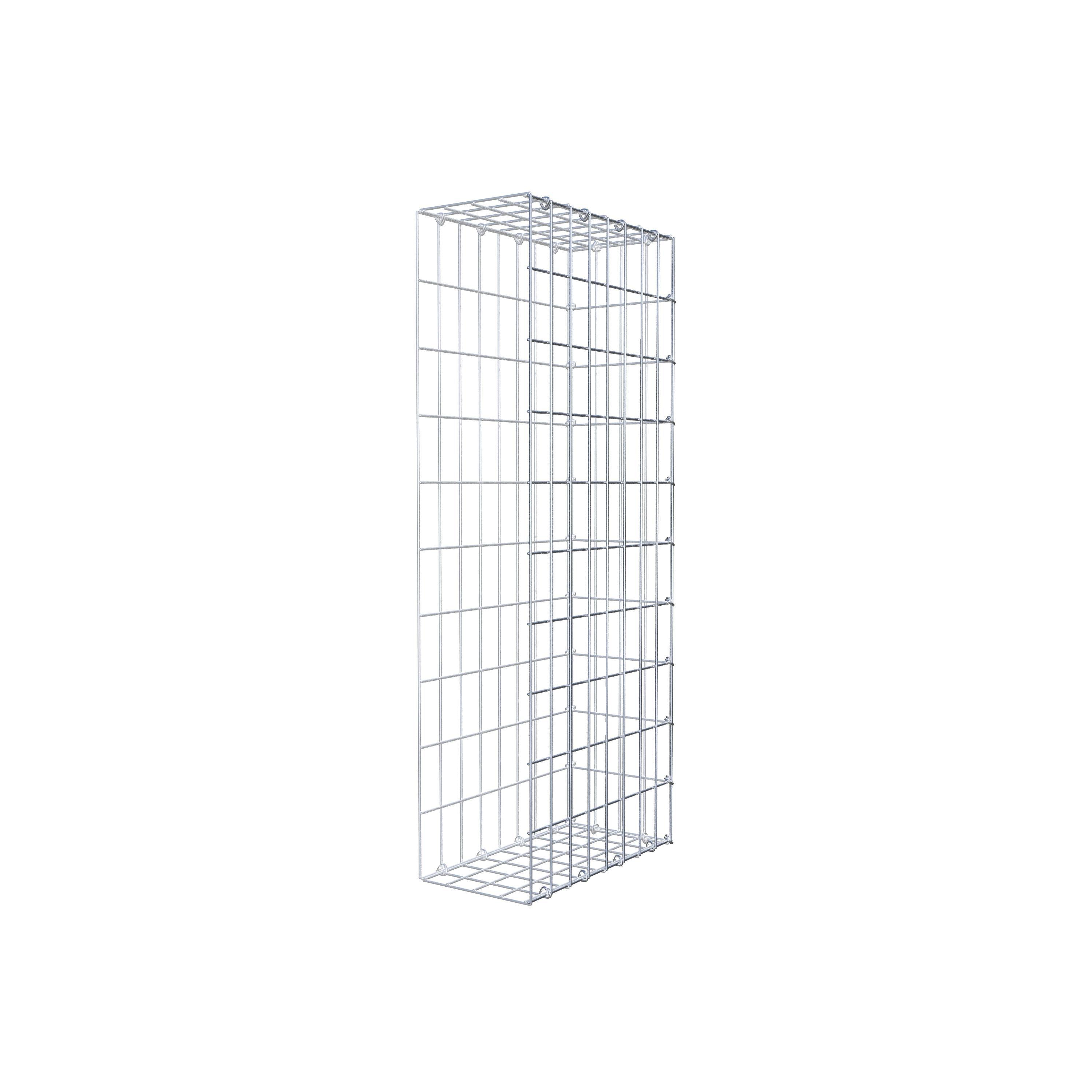 Anbaugabione Typ 2 100 cm x 40 cm x 20 cm, Maschenweite 5 cm x 10 cm, C-Ring