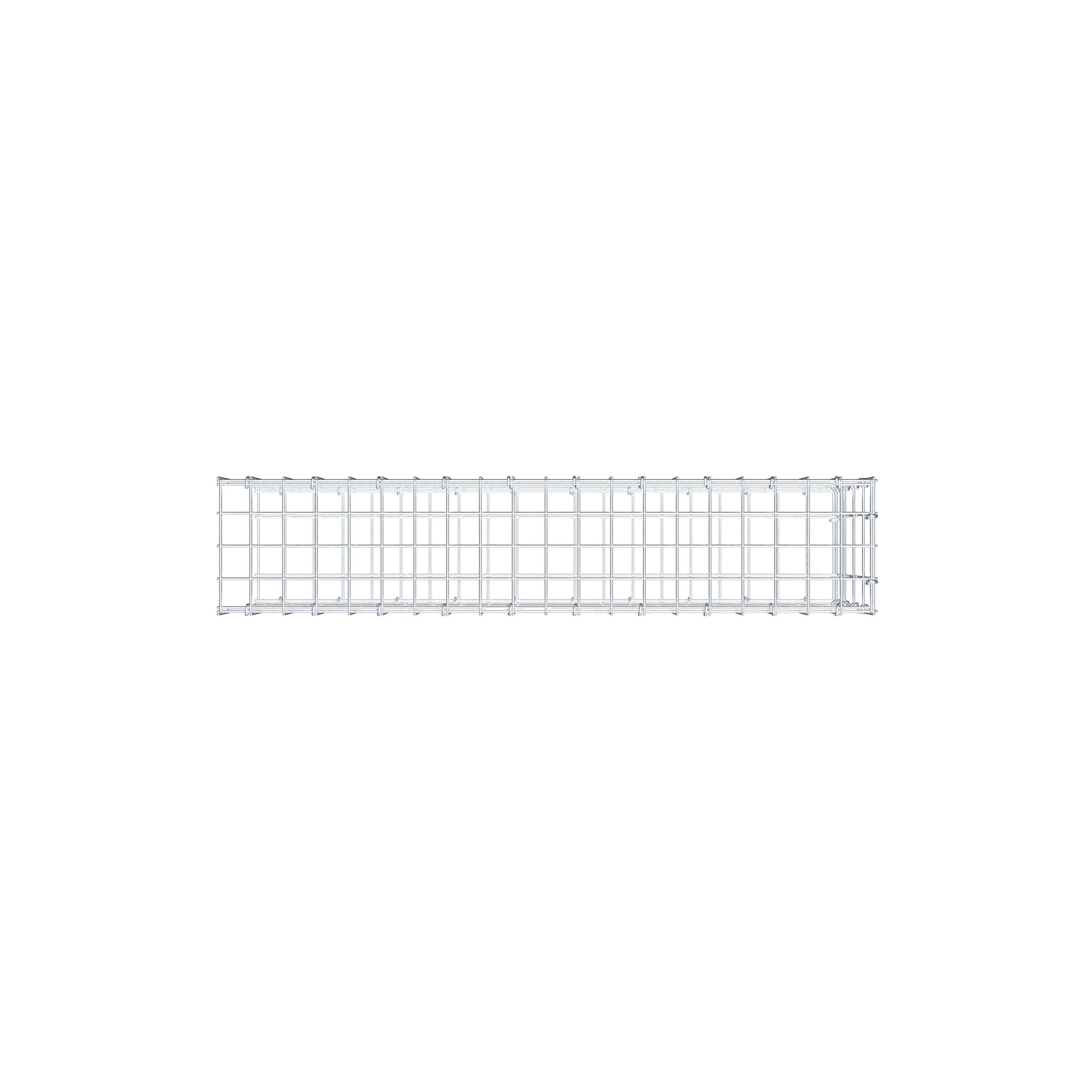Anbaugabione Typ 2 100 cm x 40 cm x 20 cm, Maschenweite 5 cm x 10 cm, C-Ring