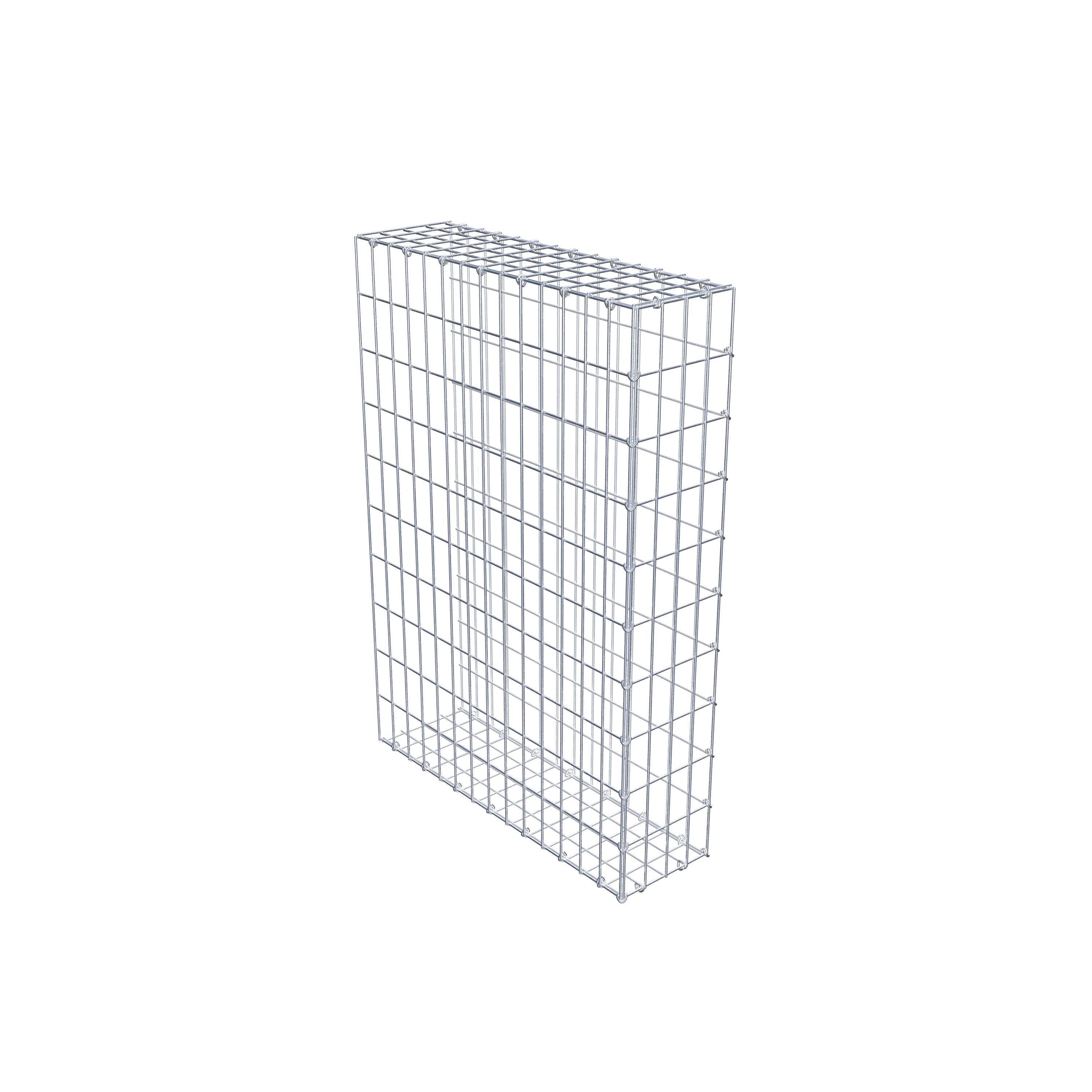 Anbaugabione Typ 2 100 cm x 70 cm x 20 cm, Maschenweite 5 cm x 10 cm, C-Ring
