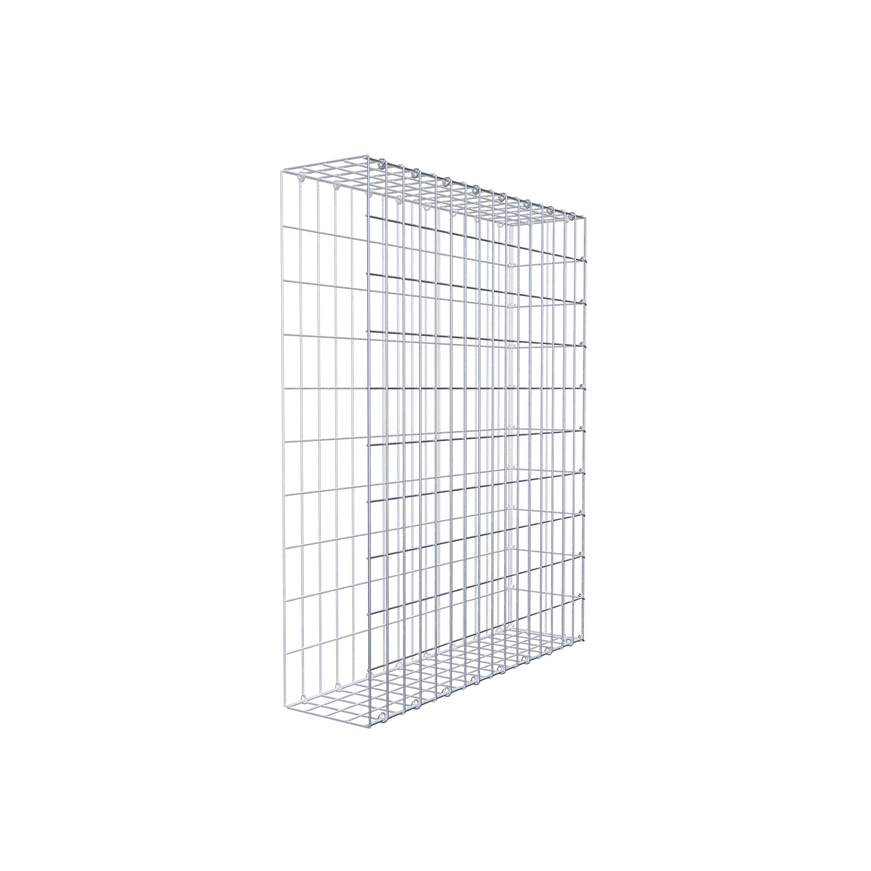 Anbaugabione Typ 2 100 cm x 80 cm x 20 cm, Maschenweite 5 cm x 10 cm, C-Ring