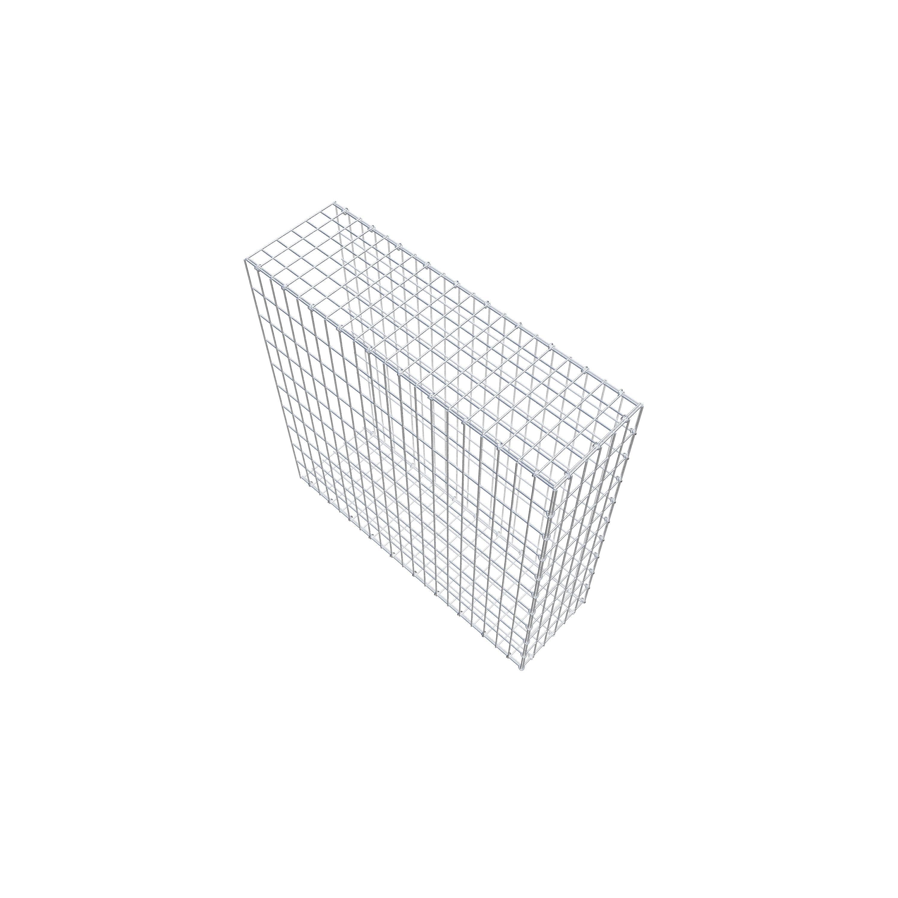 Anbaugabione Typ 2 100 cm x 100 cm x 30 cm, Maschenweite 5 cm x 10 cm, C-Ring