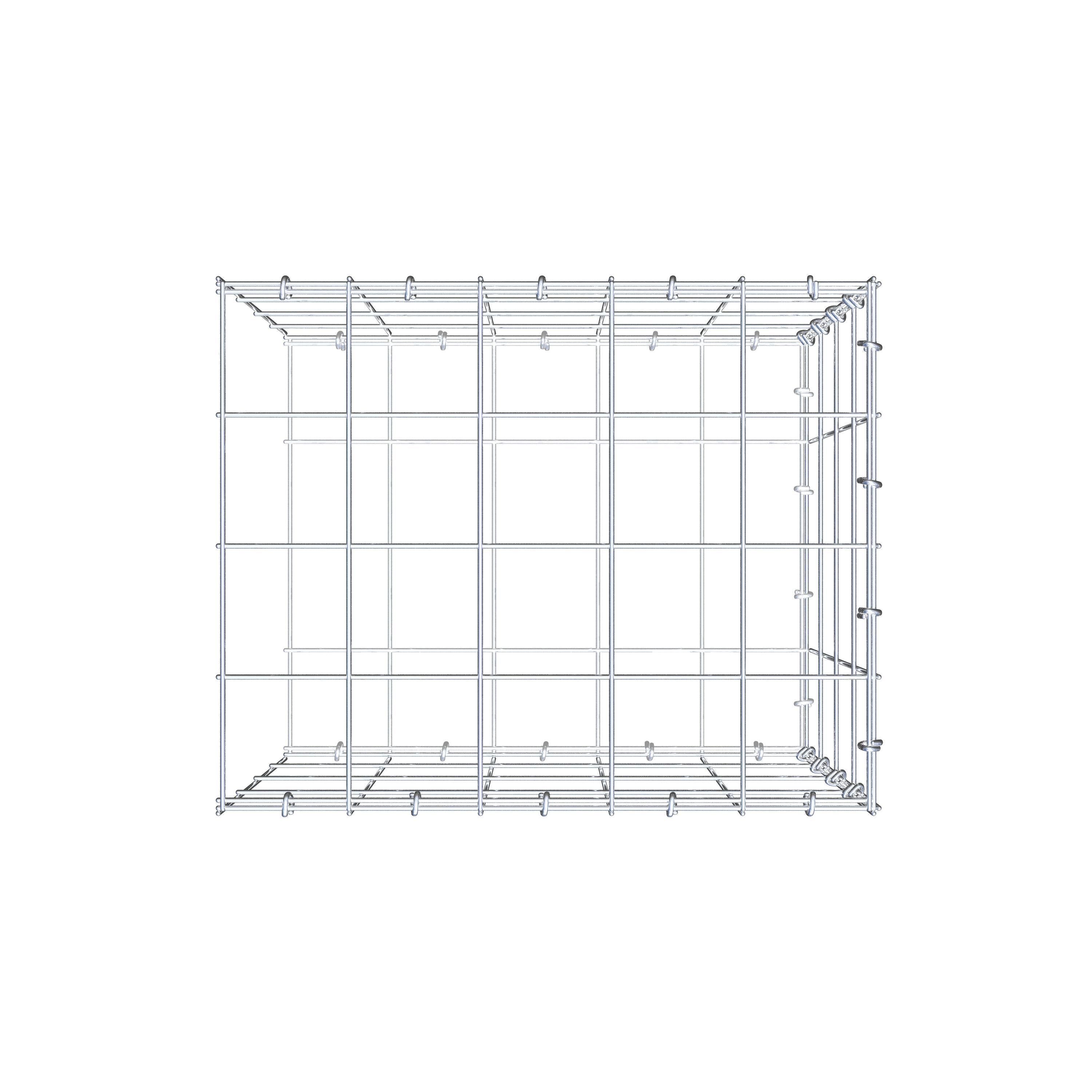 Anbaugabione Typ 2 50 cm x 40 cm x 40 cm (L x H x T), Maschenweite 10 cm x 10 cm, C-Ring