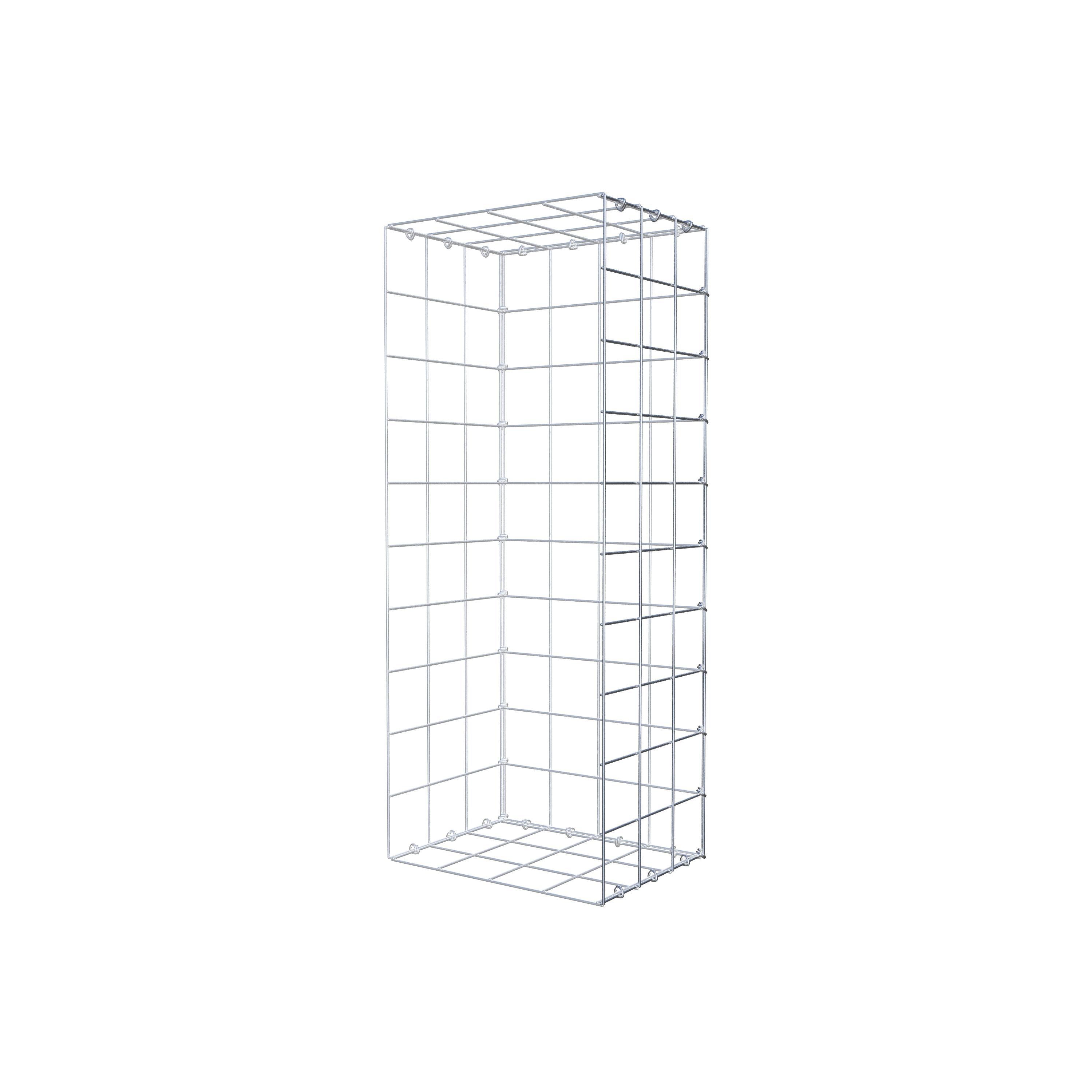 Anbaugabione Typ 2 100 cm x 30 cm x 40 cm (L x H x T), Maschenweite 10 cm x 10 cm, C-Ring