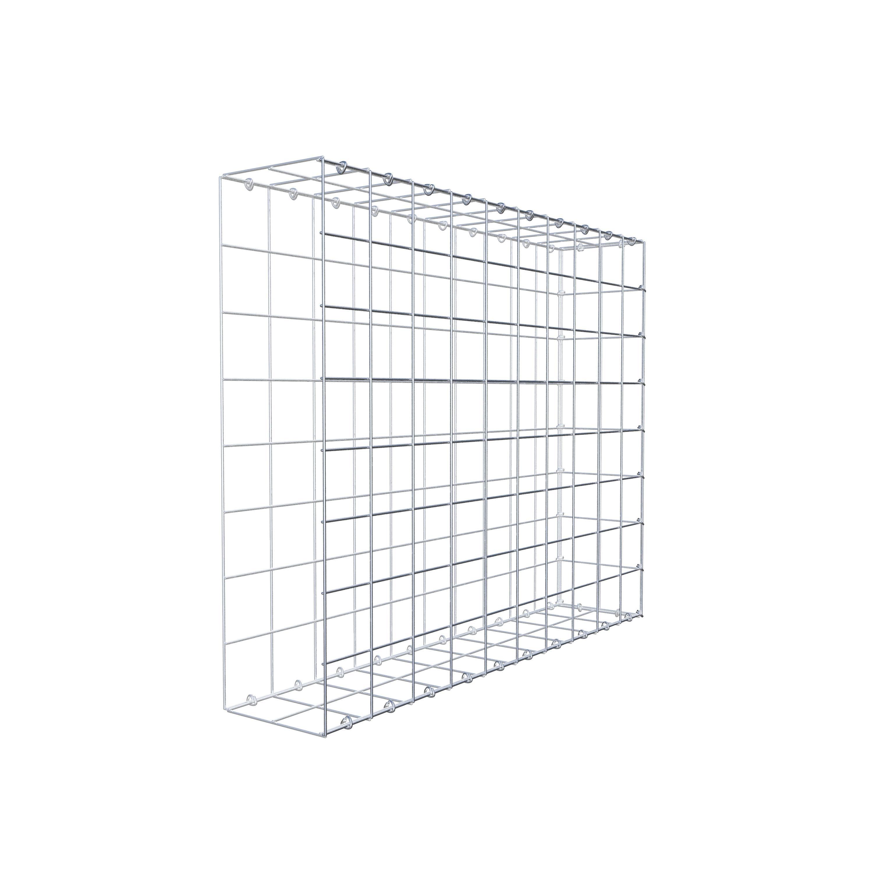 Anbaugabione Typ 2 100 cm x 80 cm x 20 cm (L x H x T), Maschenweite 10 cm x 10 cm, C-Ring