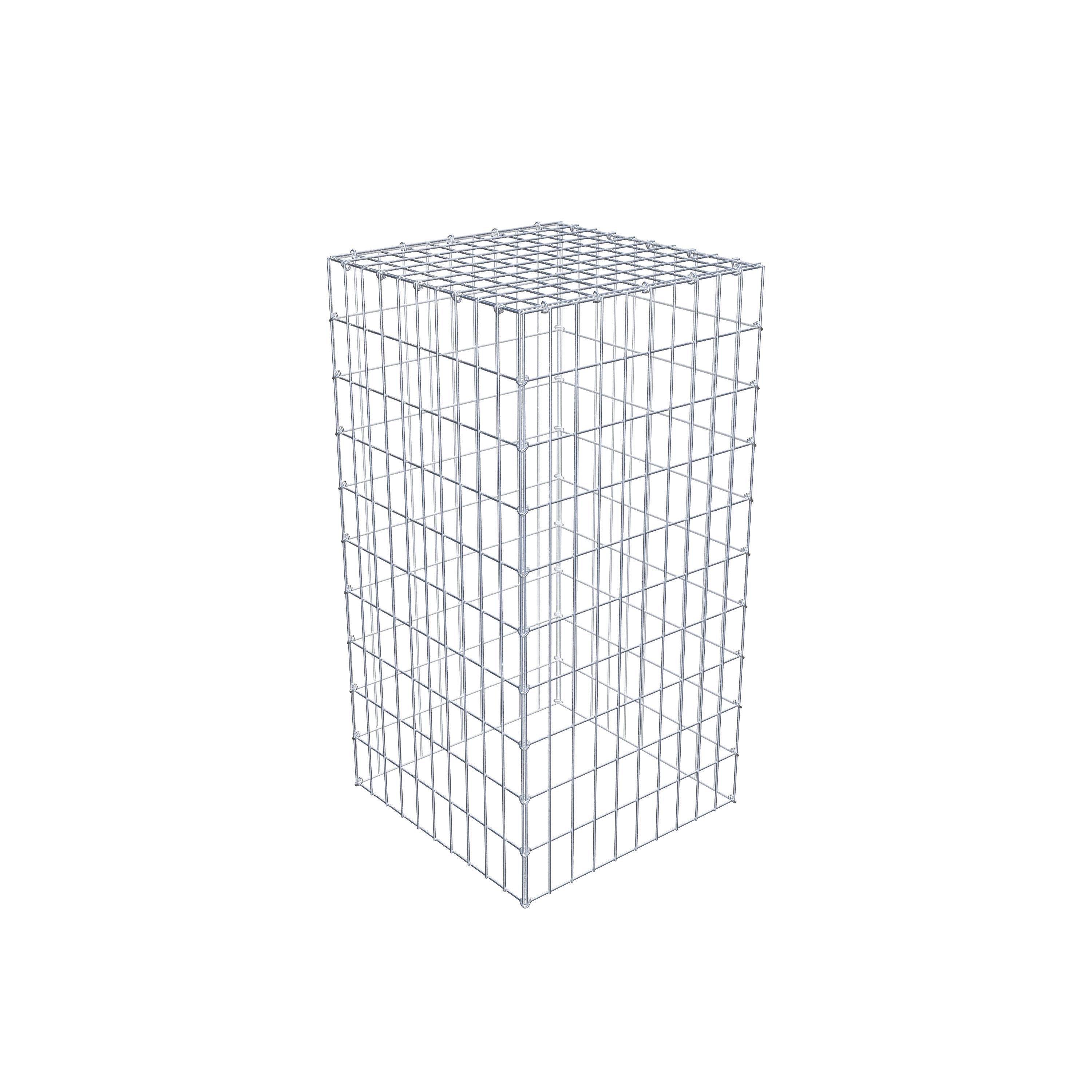 Anbaugabione Typ 3 100 cm x 50 cm x 50 cm (L x H x T), Maschenweite 5 cm x 10 cm, C-Ring