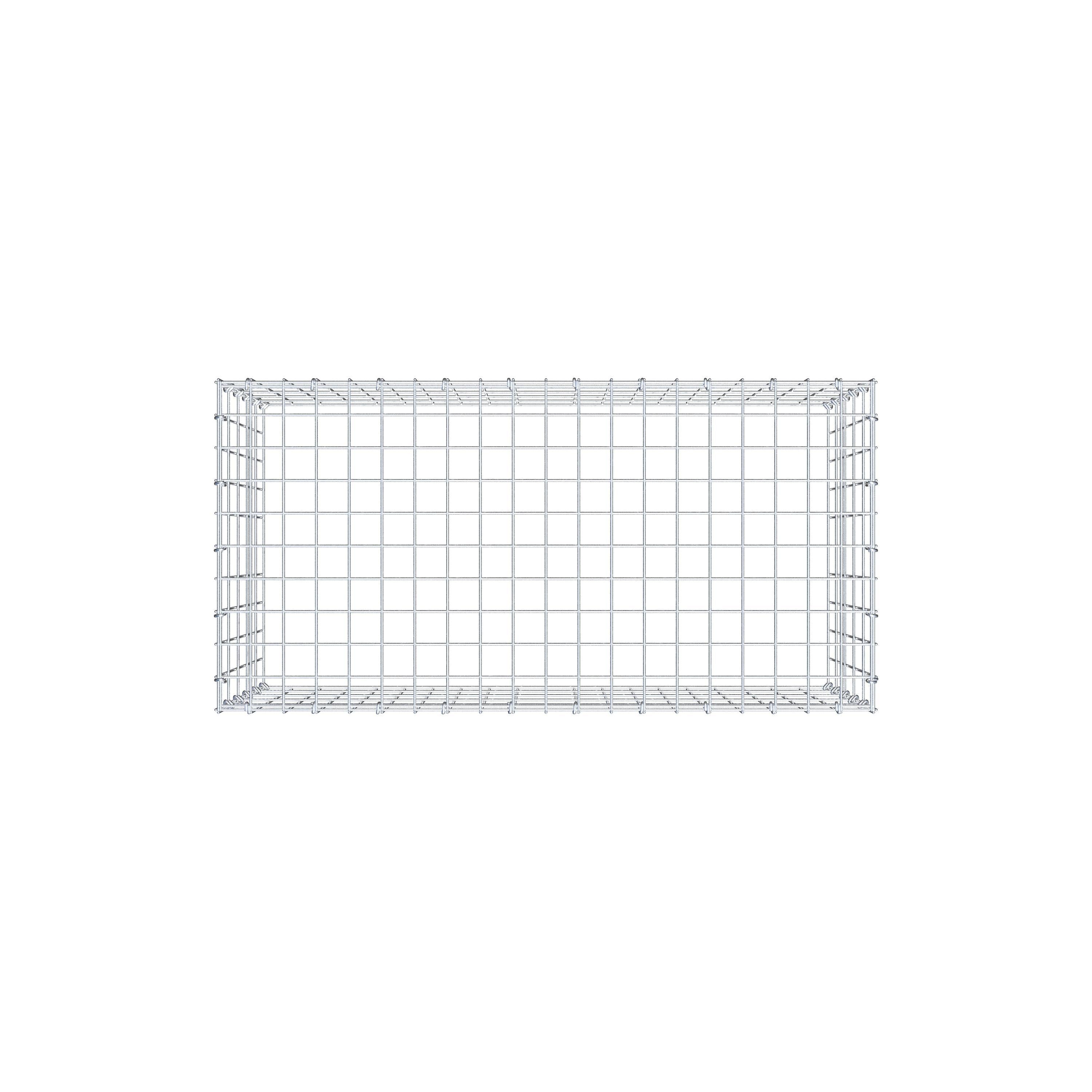 Anbaugabione Typ 3 100 cm x 50 cm x 50 cm (L x H x T), Maschenweite 5 cm x 10 cm, C-Ring