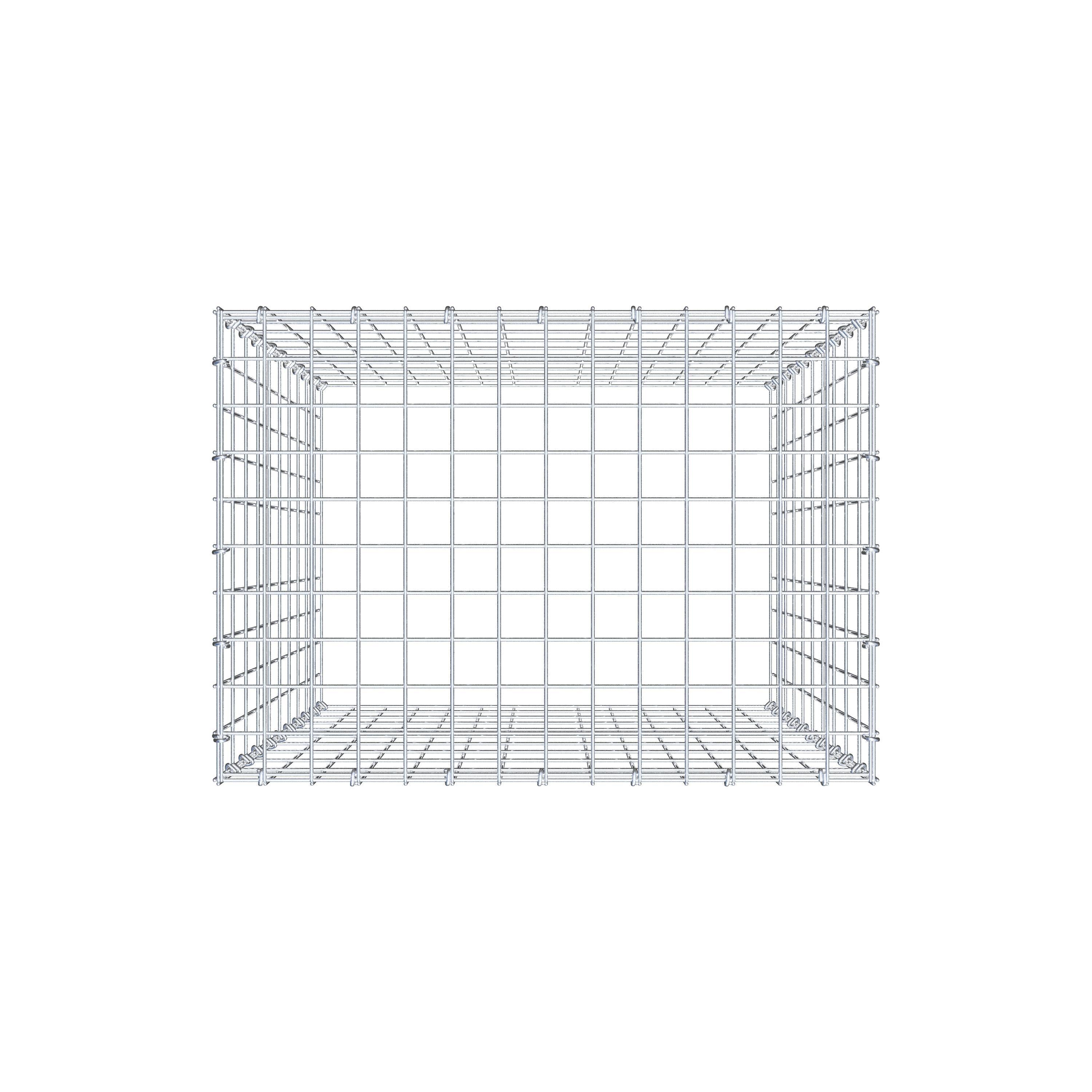 Anbaugabione Typ 3 100 cm x 70 cm x 50 cm (L x H x T), Maschenweite 5 cm x 10 cm, C-Ring