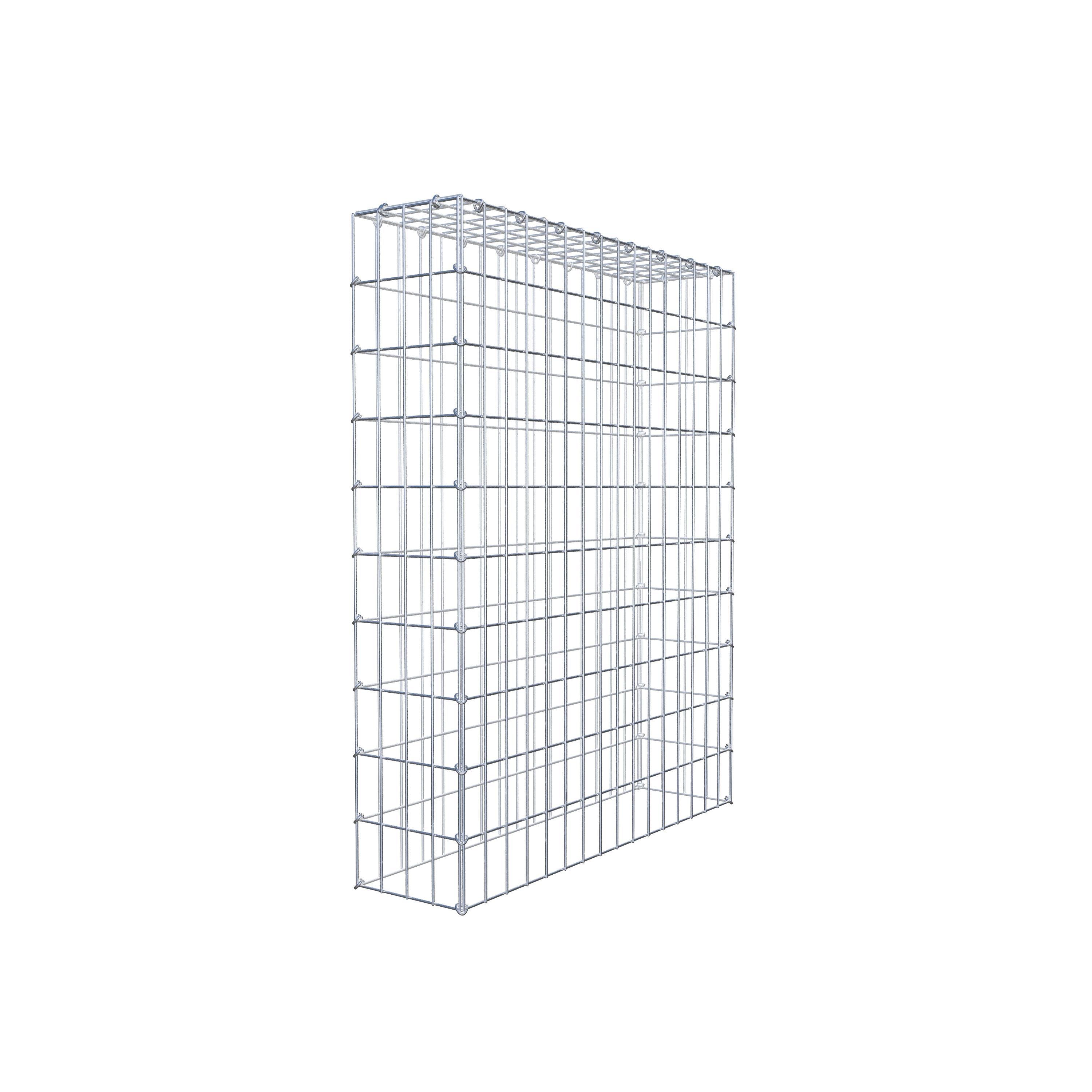 Anbaugabione Typ 3 100 cm x 80 cm x 20 cm (L x H x T), Maschenweite 5 cm x 10 cm, C-Ring