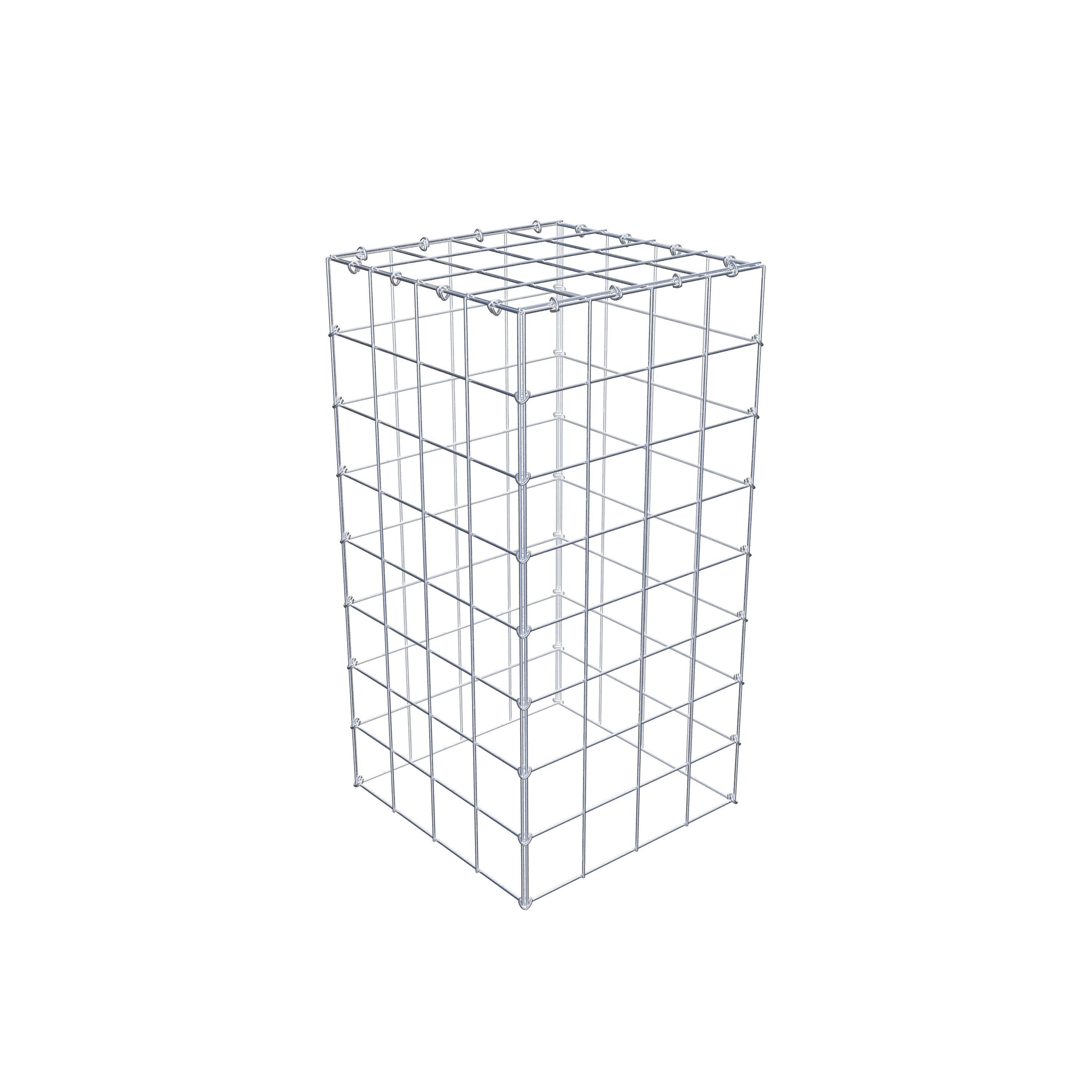 Anbaugabione Typ 3 80 cm x 40 cm x 40 cm (L x H x T), Maschenweite 10 cm x 10 cm, C-Ring