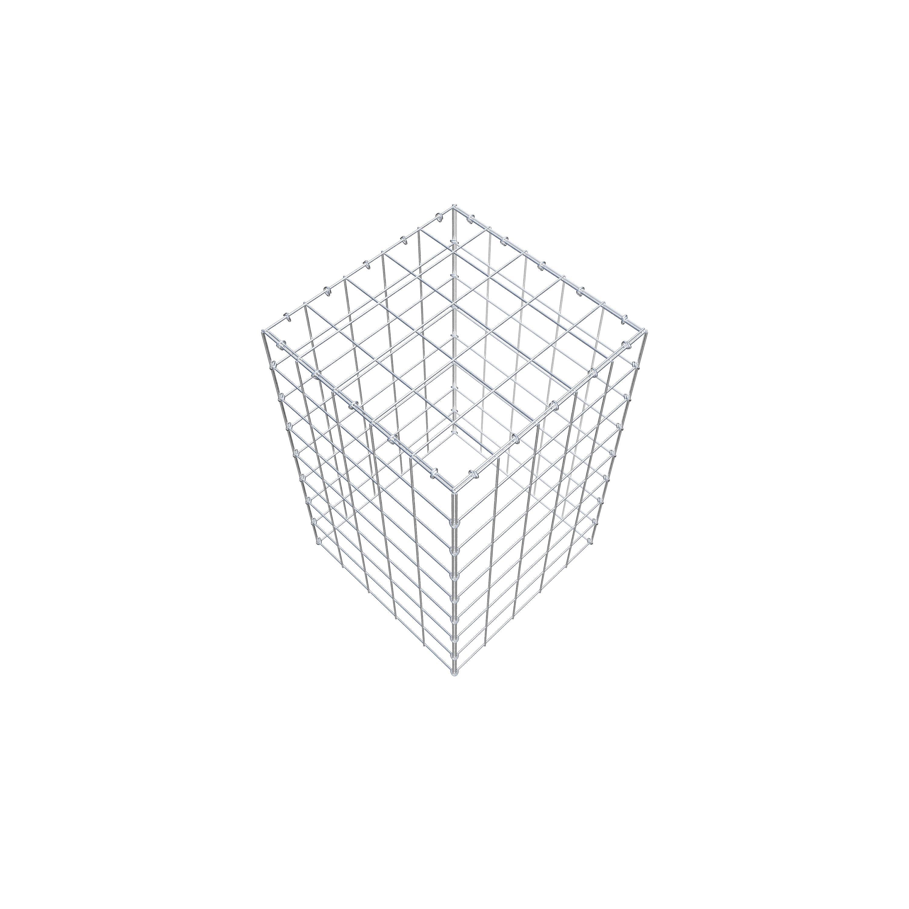 Anbaugabione Typ 3 80 cm x 50 cm x 50 cm (L x H x T), Maschenweite 10 cm x 10 cm, C-Ring