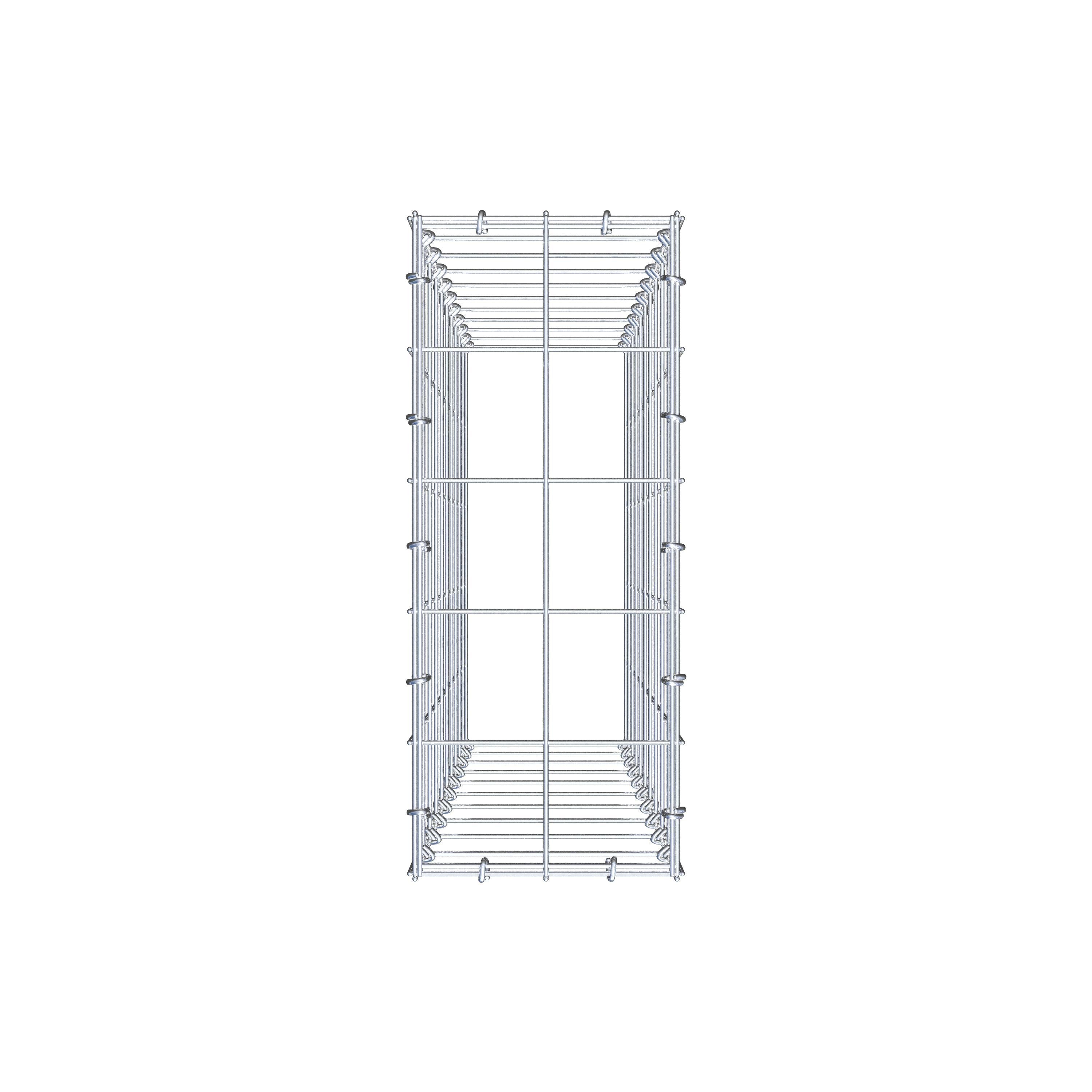 Anbaugabione Typ 3 100 cm x 20 cm x 50 cm (L x H x T), Maschenweite 10 cm x 10 cm, C-Ring