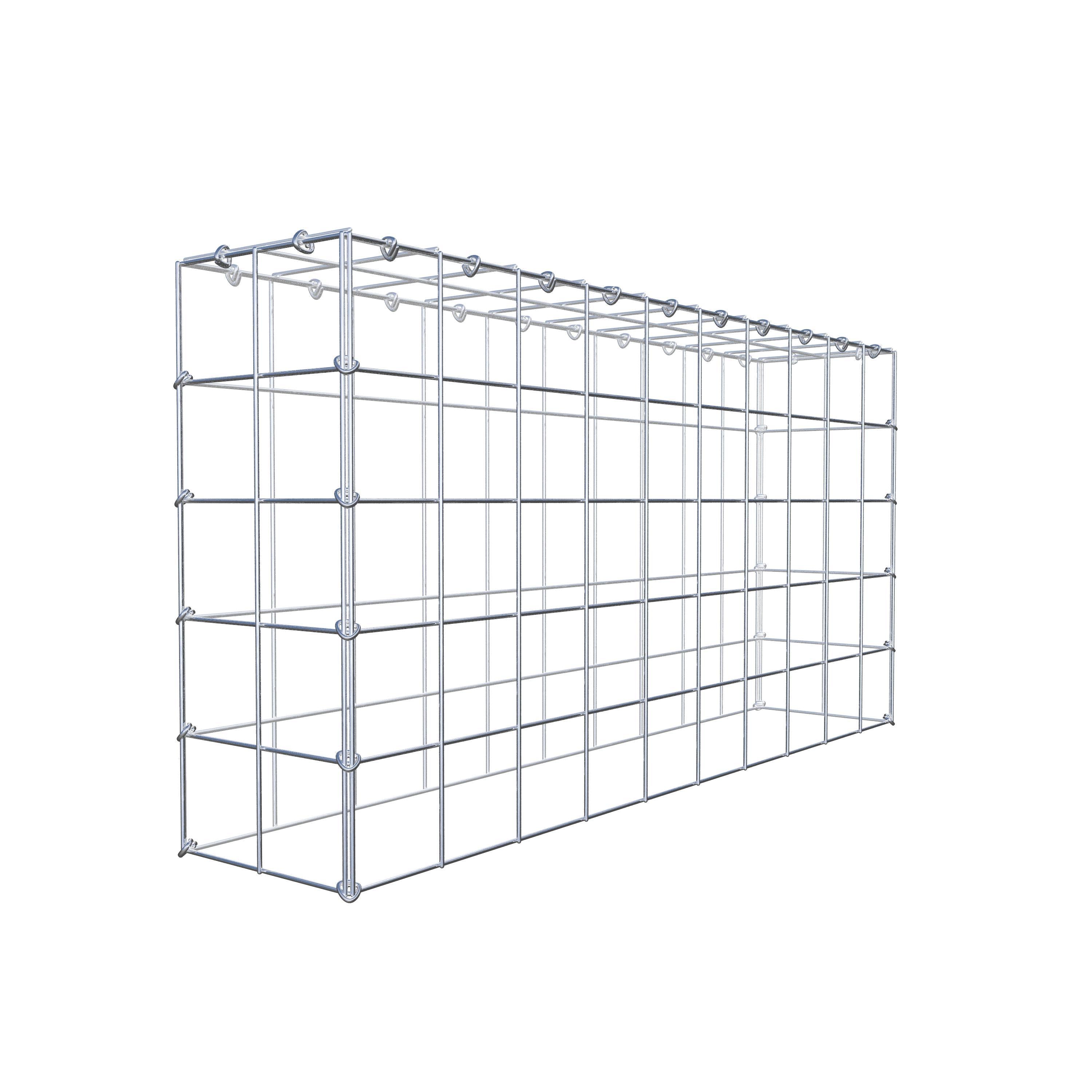 Anbaugabione Typ 3 100 cm x 50 cm x 20 cm (L x H x T), Maschenweite 10 cm x 10 cm, C-Ring