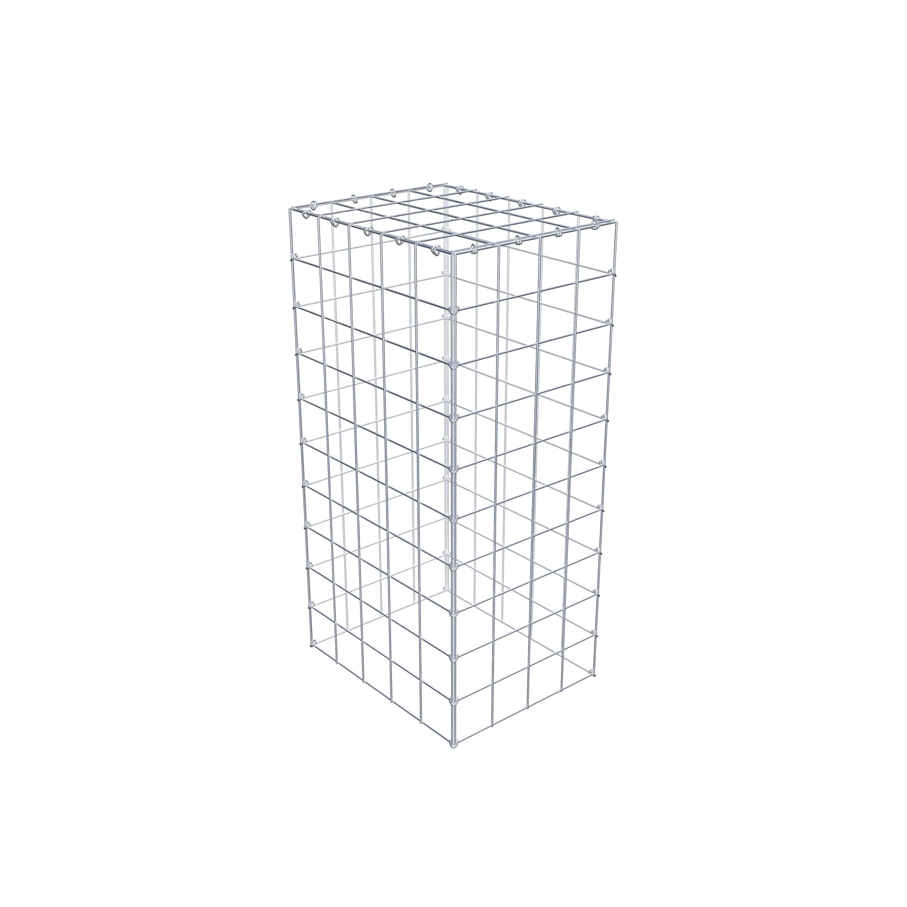 Anbaugabione Typ 3 100 cm x 50 cm x 40 cm (L x H x T), Maschenweite 10 cm x 10 cm, C-Ring
