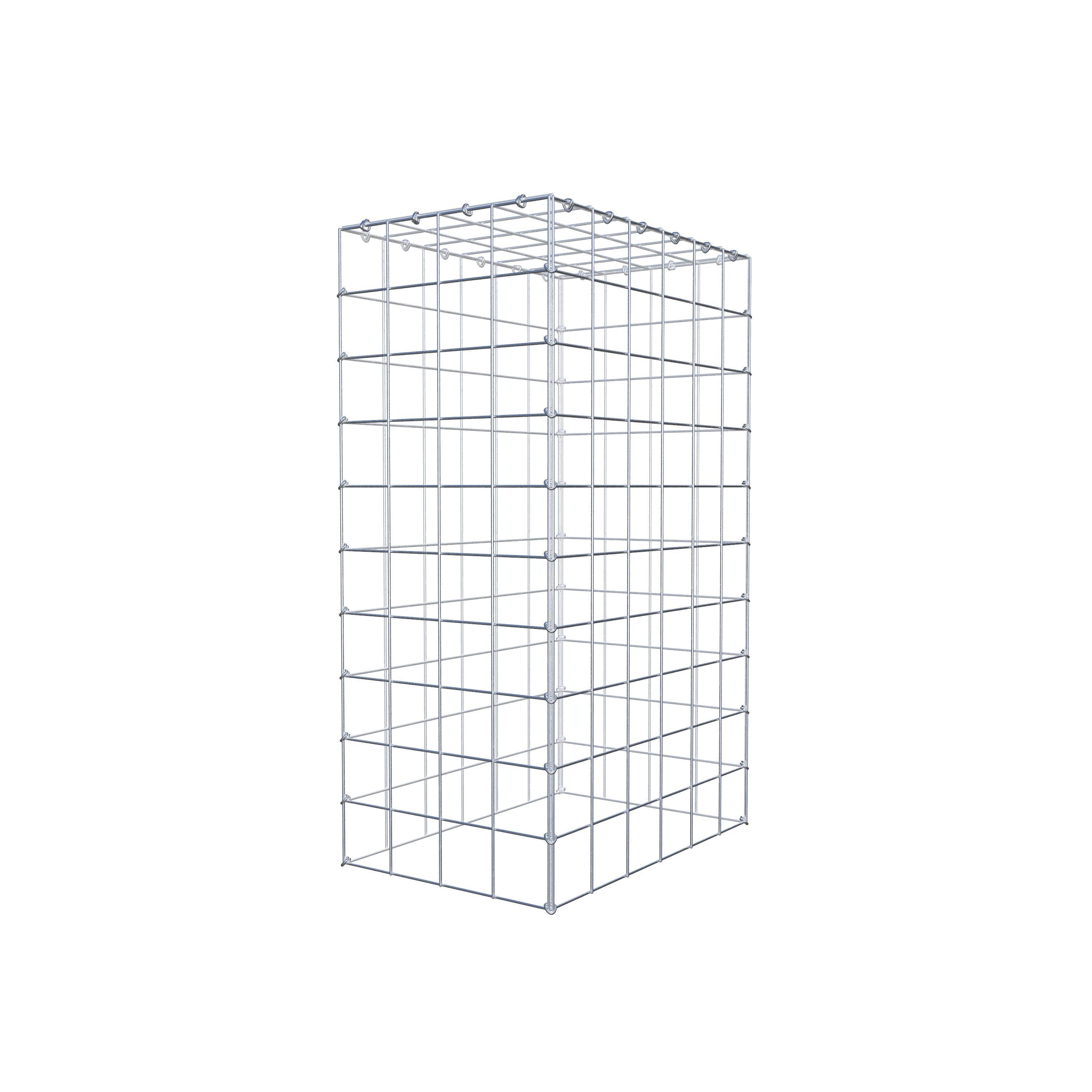 Anbaugabione Typ 3 100 cm x 60 cm x 40 cm (L x H x T), Maschenweite 10 cm x 10 cm, C-Ring