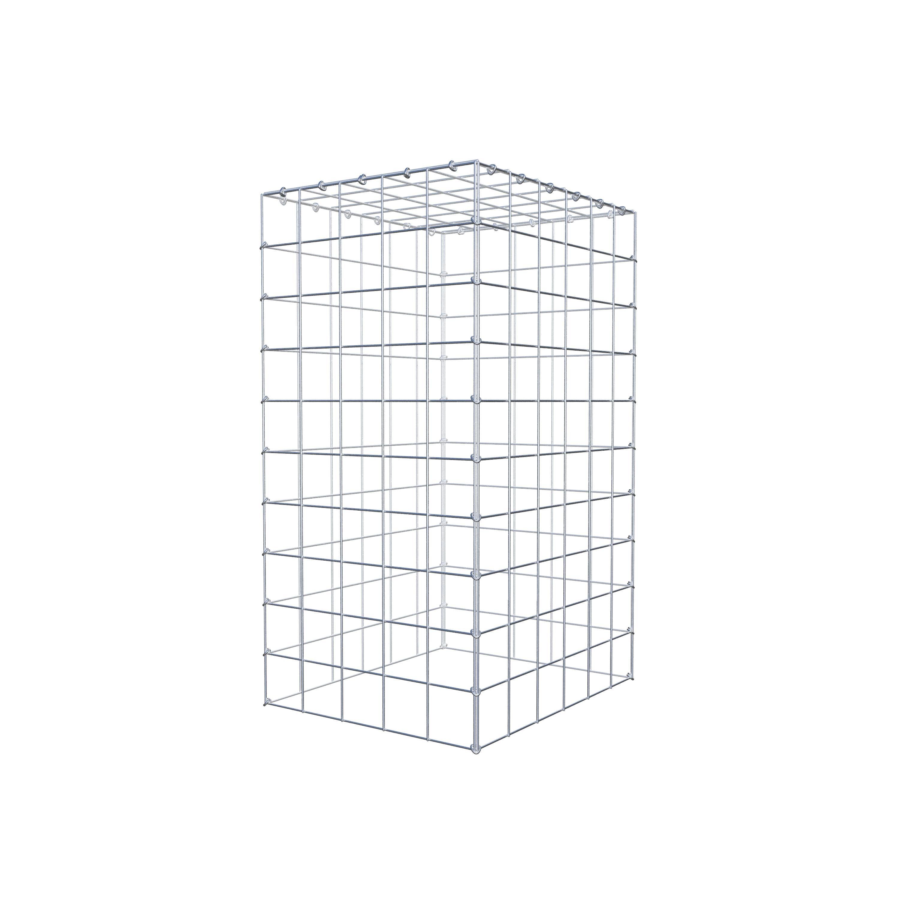 Anbaugabione Typ 3 100 cm x 60 cm x 50 cm (L x H x T), Maschenweite 10 cm x 10 cm, C-Ring