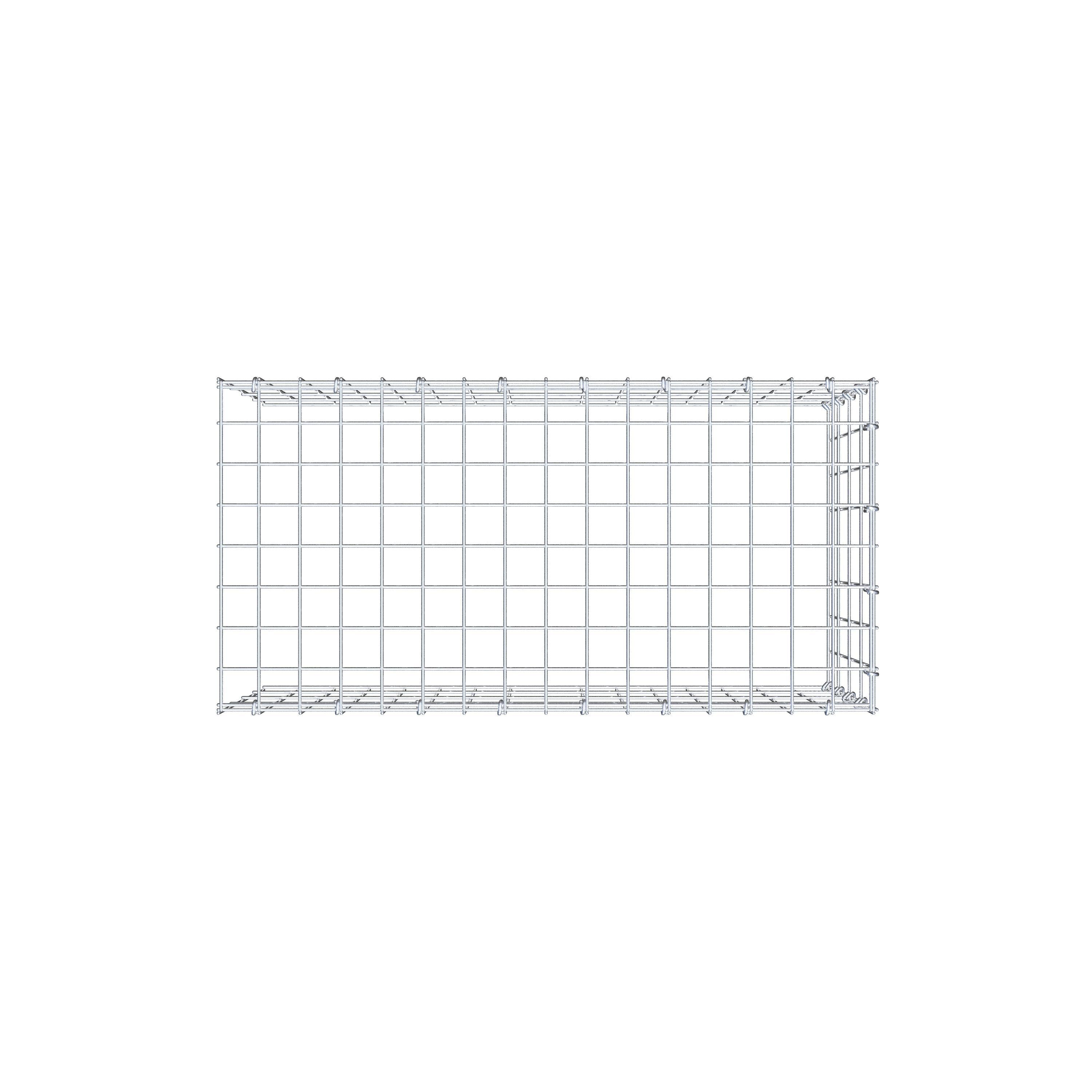 Anbaugabione Typ 4 80 cm x 40 cm x 40 cm (L x H x T), Maschenweite 5 cm x 10 cm, C-Ring