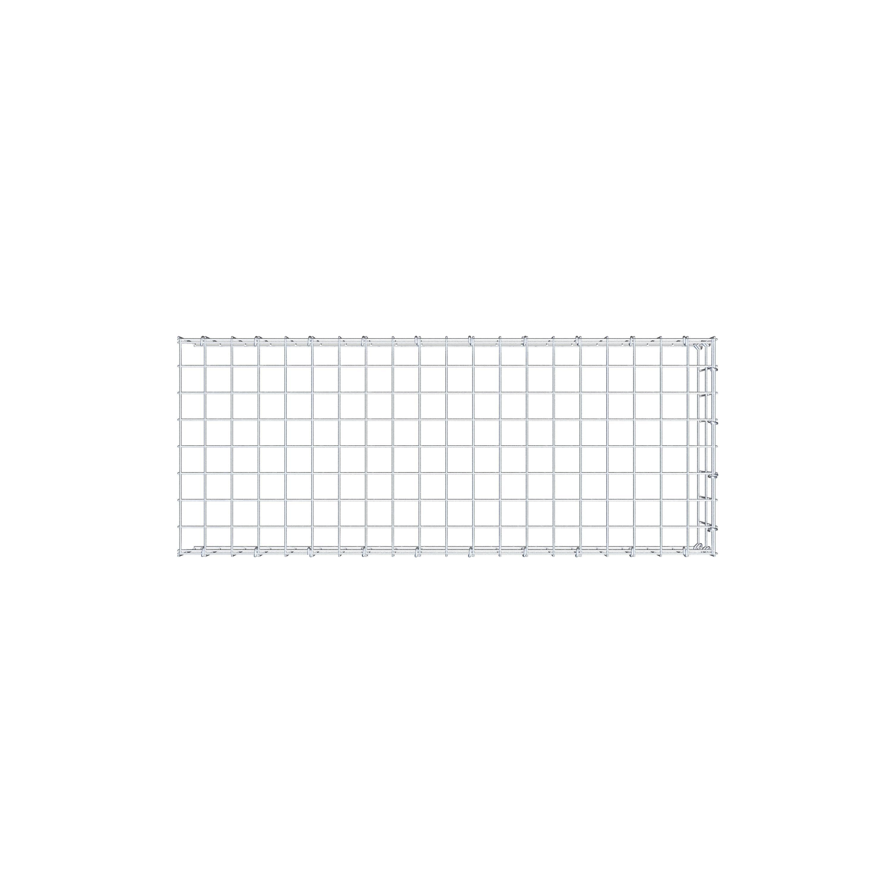 Anbaugabione Typ 4 100 cm x 20 cm x 40 cm (L x H x T), Maschenweite 5 cm x 10 cm, C-Ring