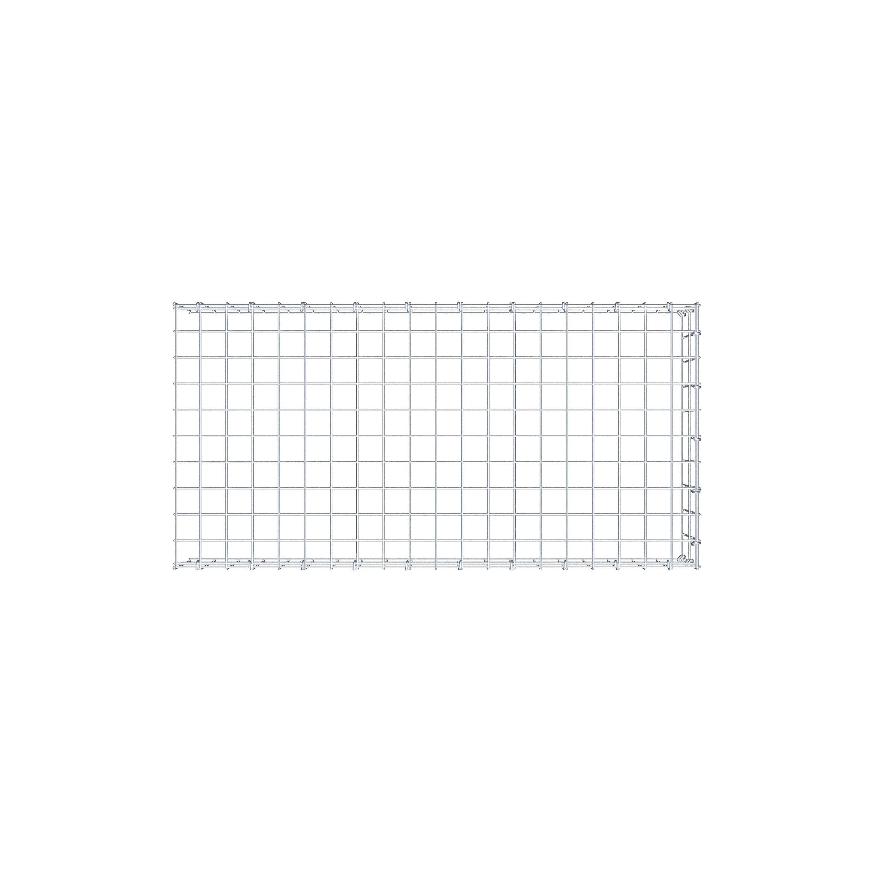 Anbaugabione Typ 4 100 cm x 20 cm x 50 cm (L x H x T), Maschenweite 5 cm x 10 cm, C-Ring