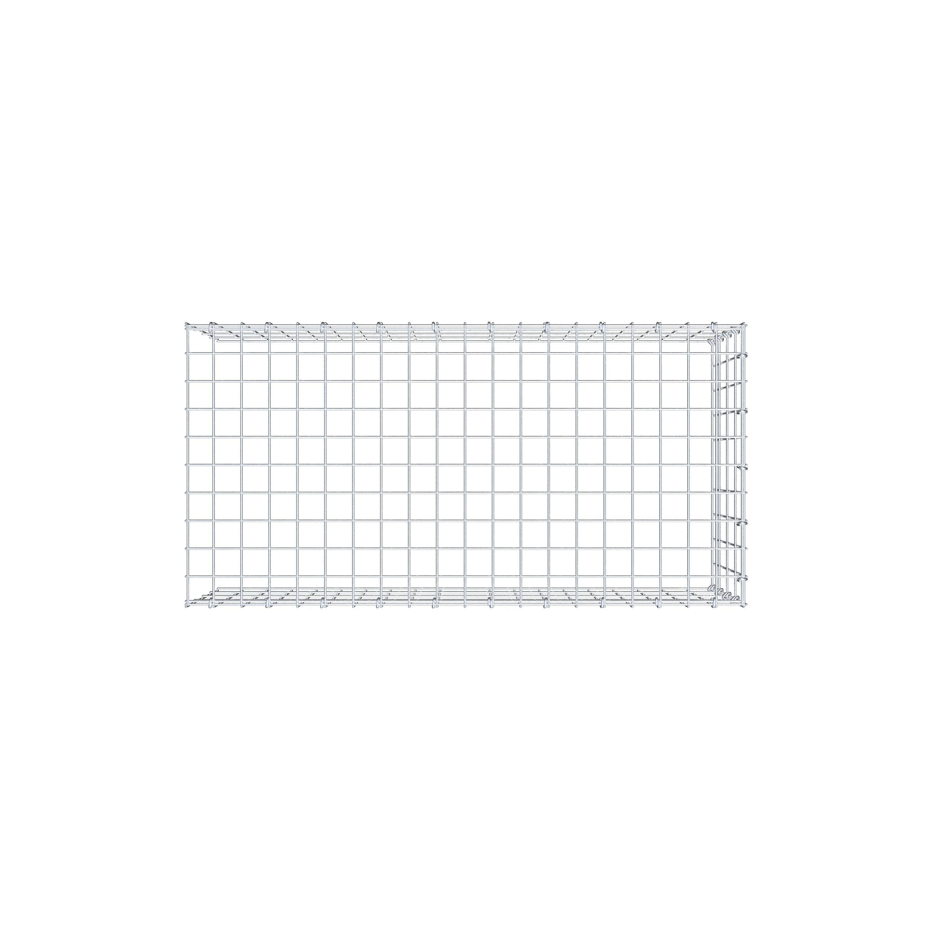 Anbaugabione Typ 4 100 cm x 40 cm x 50 cm (L x H x T), Maschenweite 5 cm x 10 cm, C-Ring