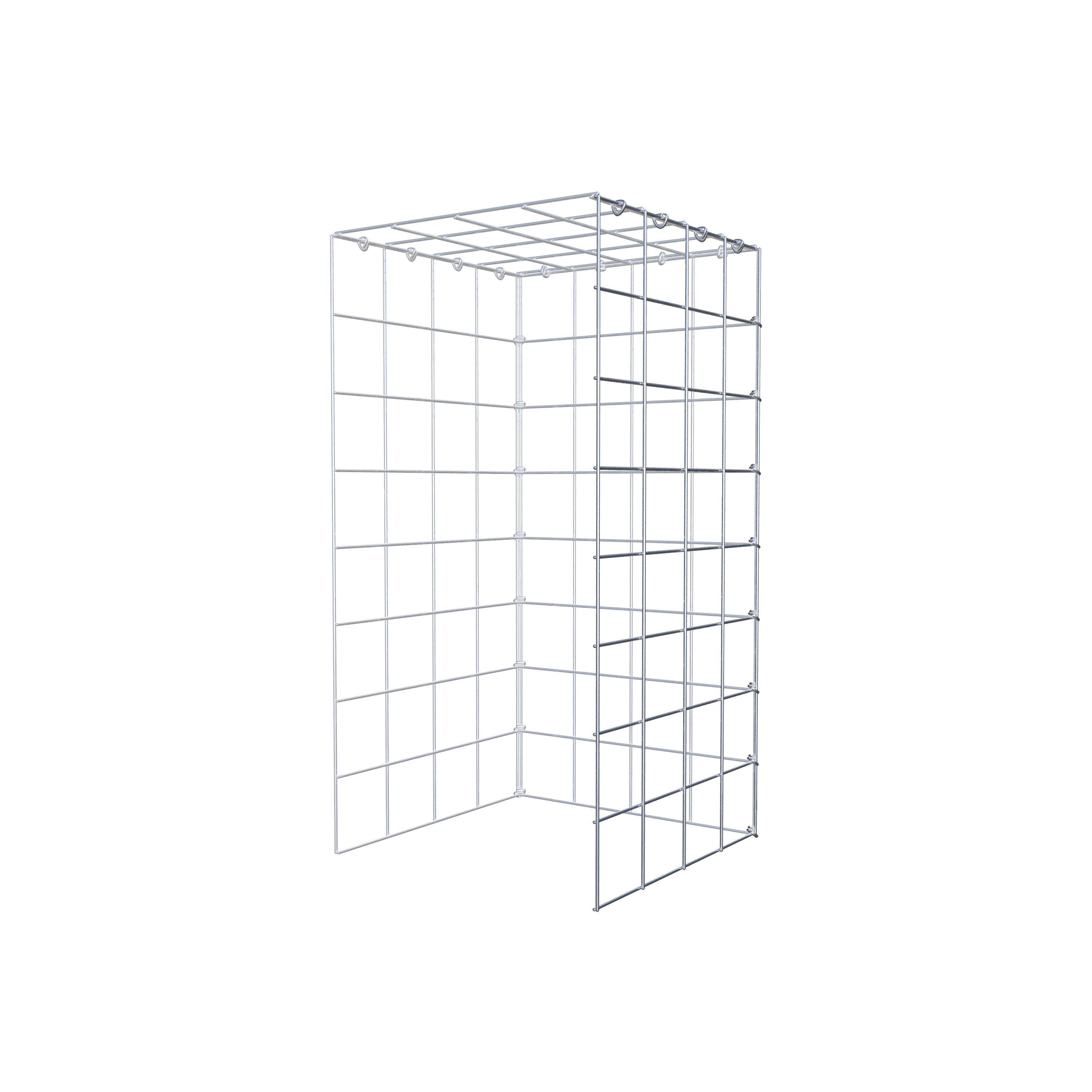 Anbaugabione Typ 4 80 cm x 40 cm x 40 cm (L x H x T), Maschenweite 10 cm x 10 cm, C-Ring