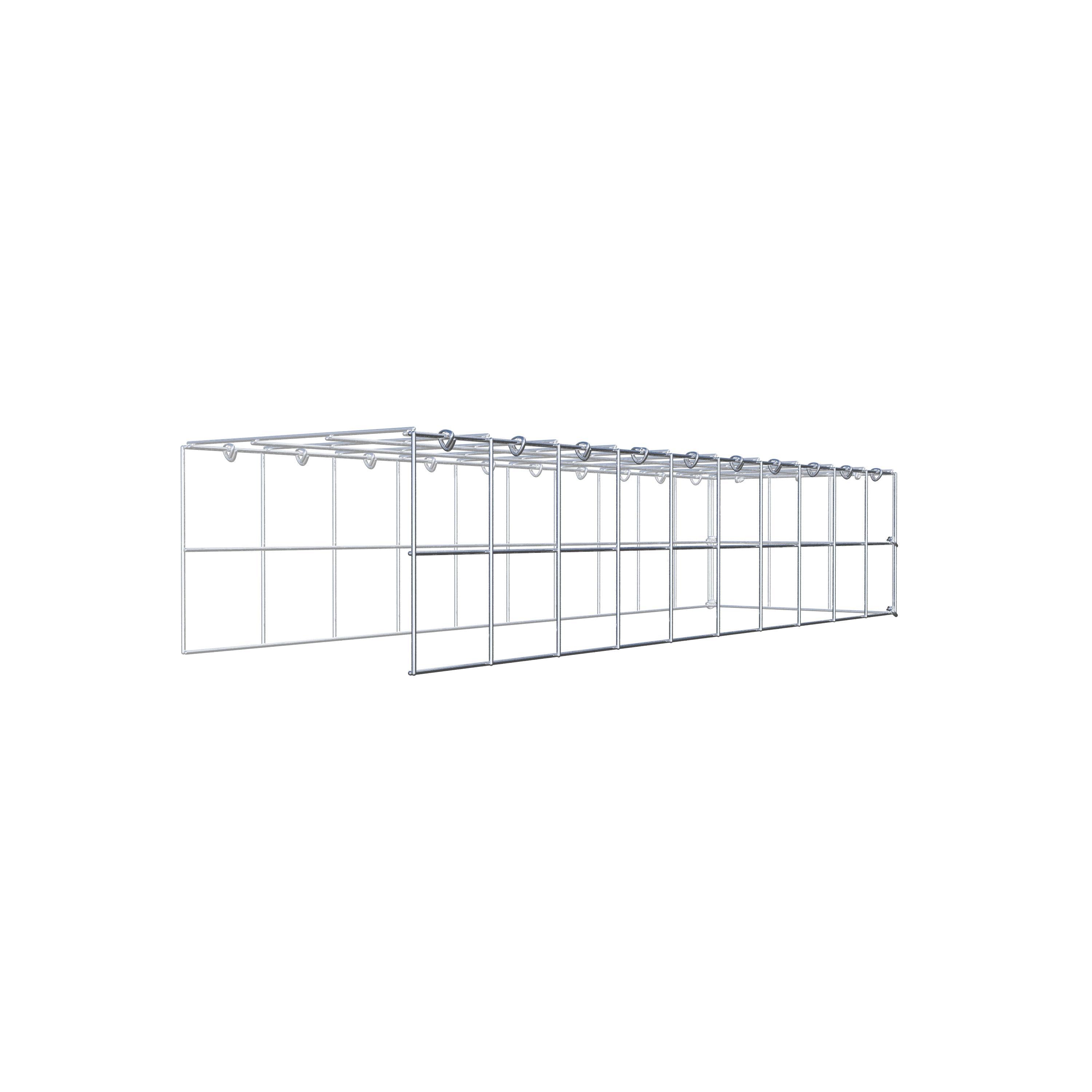 Anbaugabione Typ 4 100 cm x 20 cm x 30 cm (L x H x T), Maschenweite 10 cm x 10 cm, C-Ring
