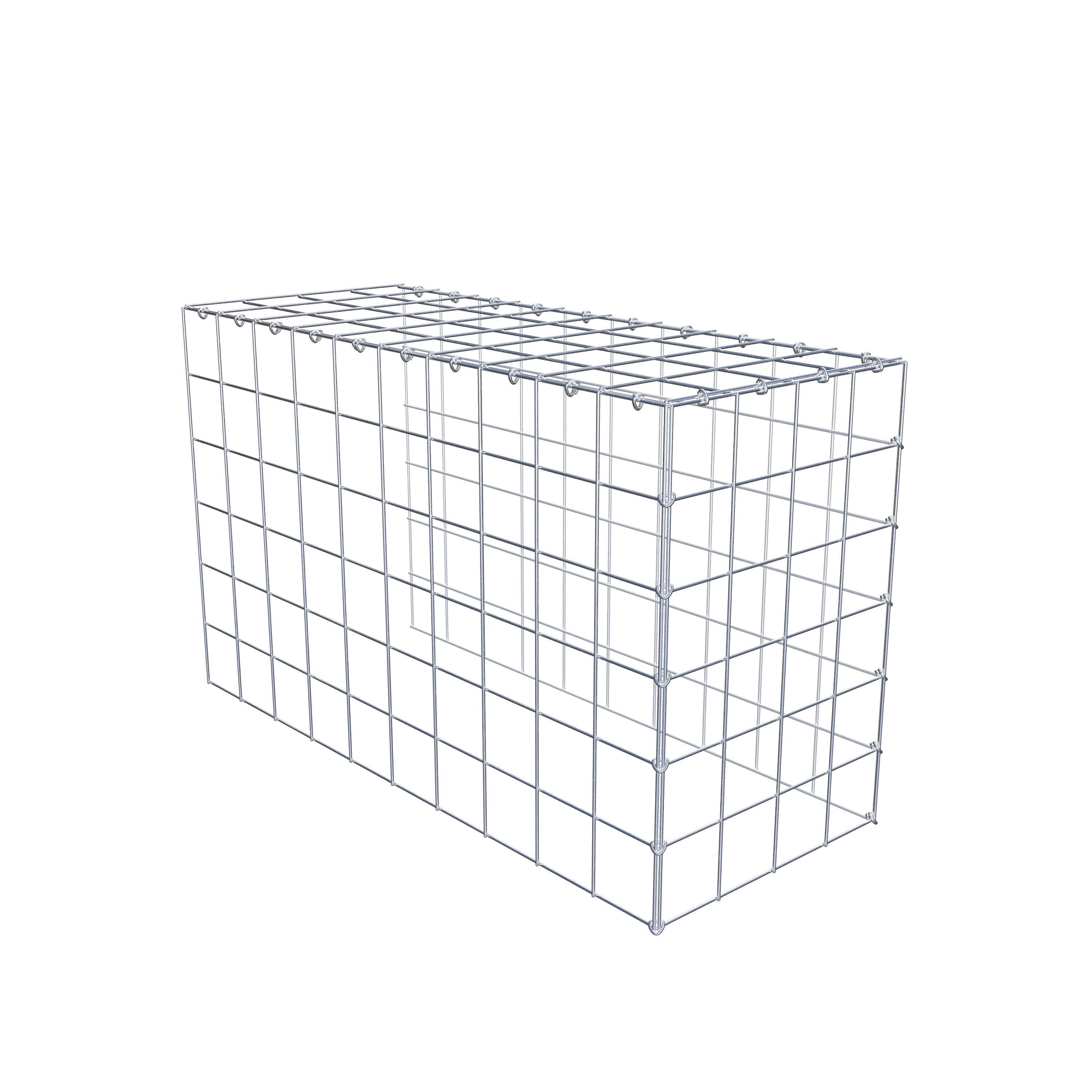 Anbaugabione Typ 4 100 cm x 60 cm x 40 cm (L x H x T), Maschenweite 10 cm x 10 cm, C-Ring