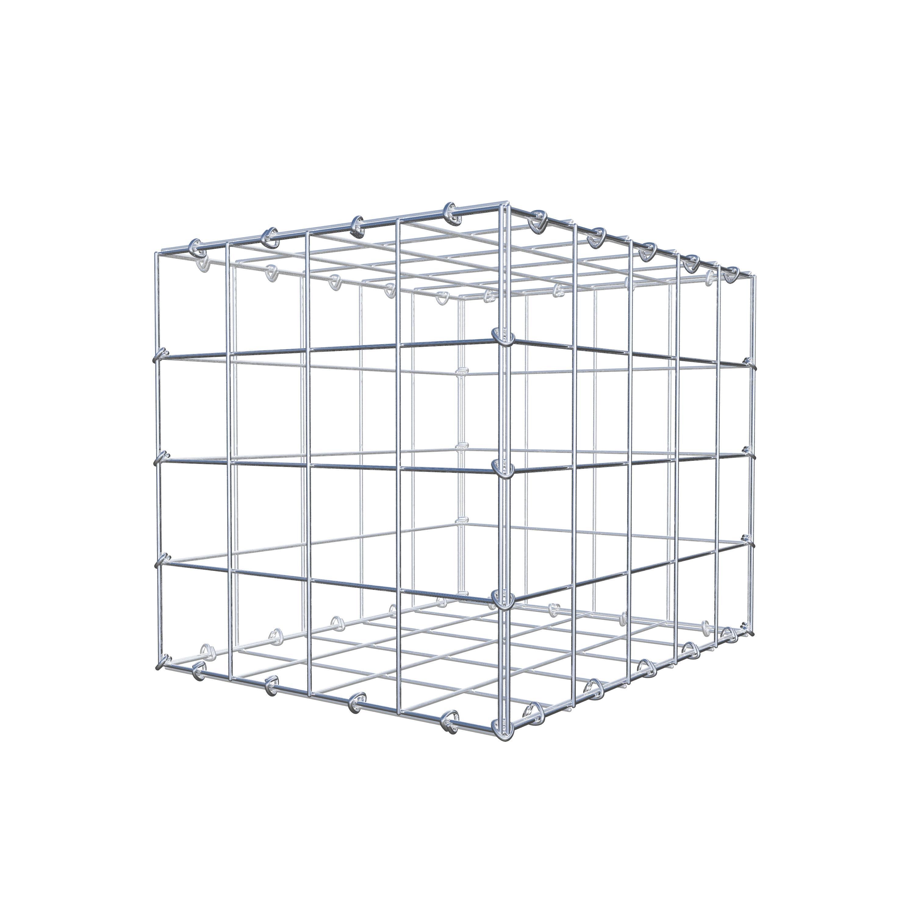 Gabione 50 cm x 40 cm x 40 cm (L x H x T), Maschenweite 10 cm x 10 cm, C-Ring