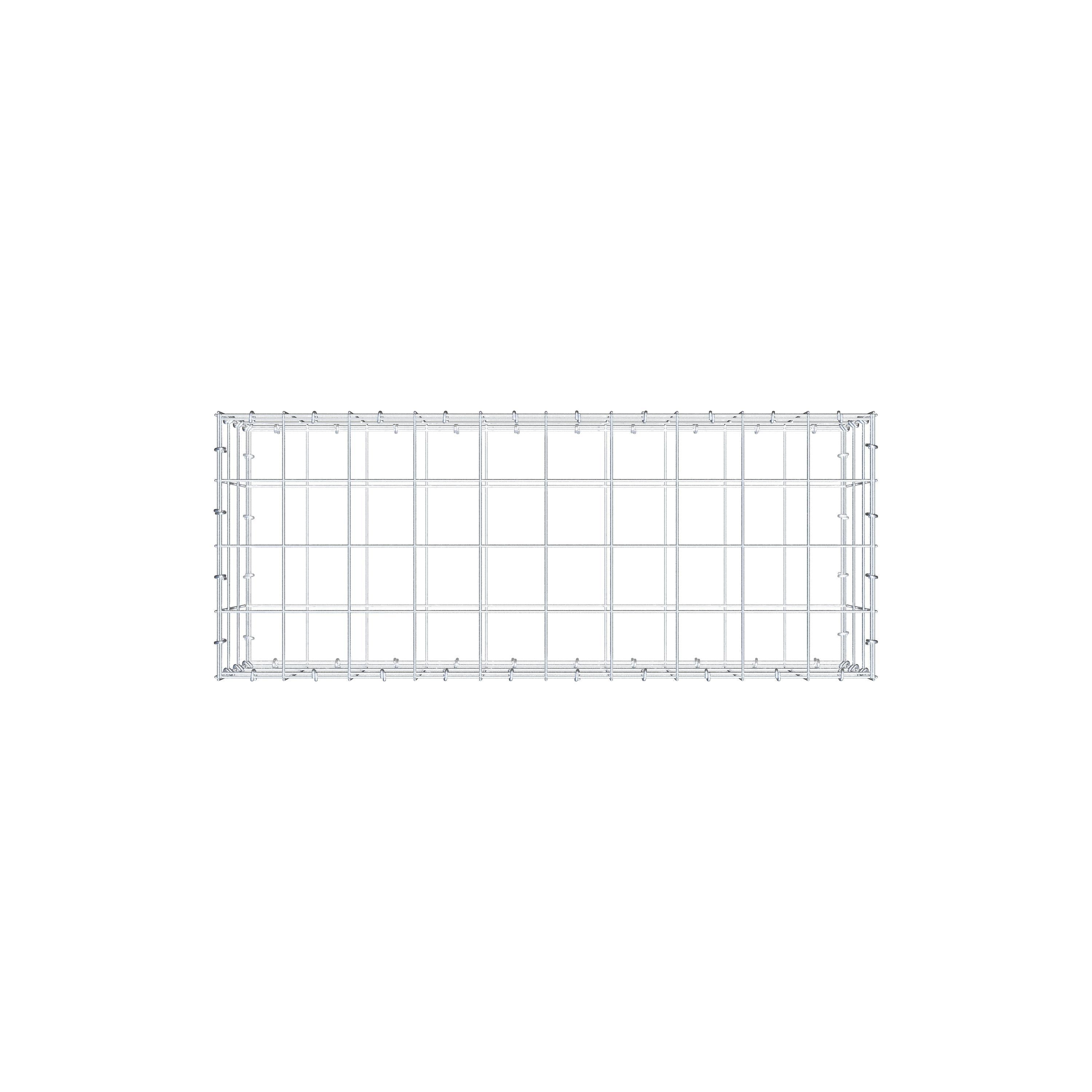 Gabione 100 cm x 30 cm x 40 cm (L x H x T), Maschenweite 10 cm x 10 cm, C-Ring