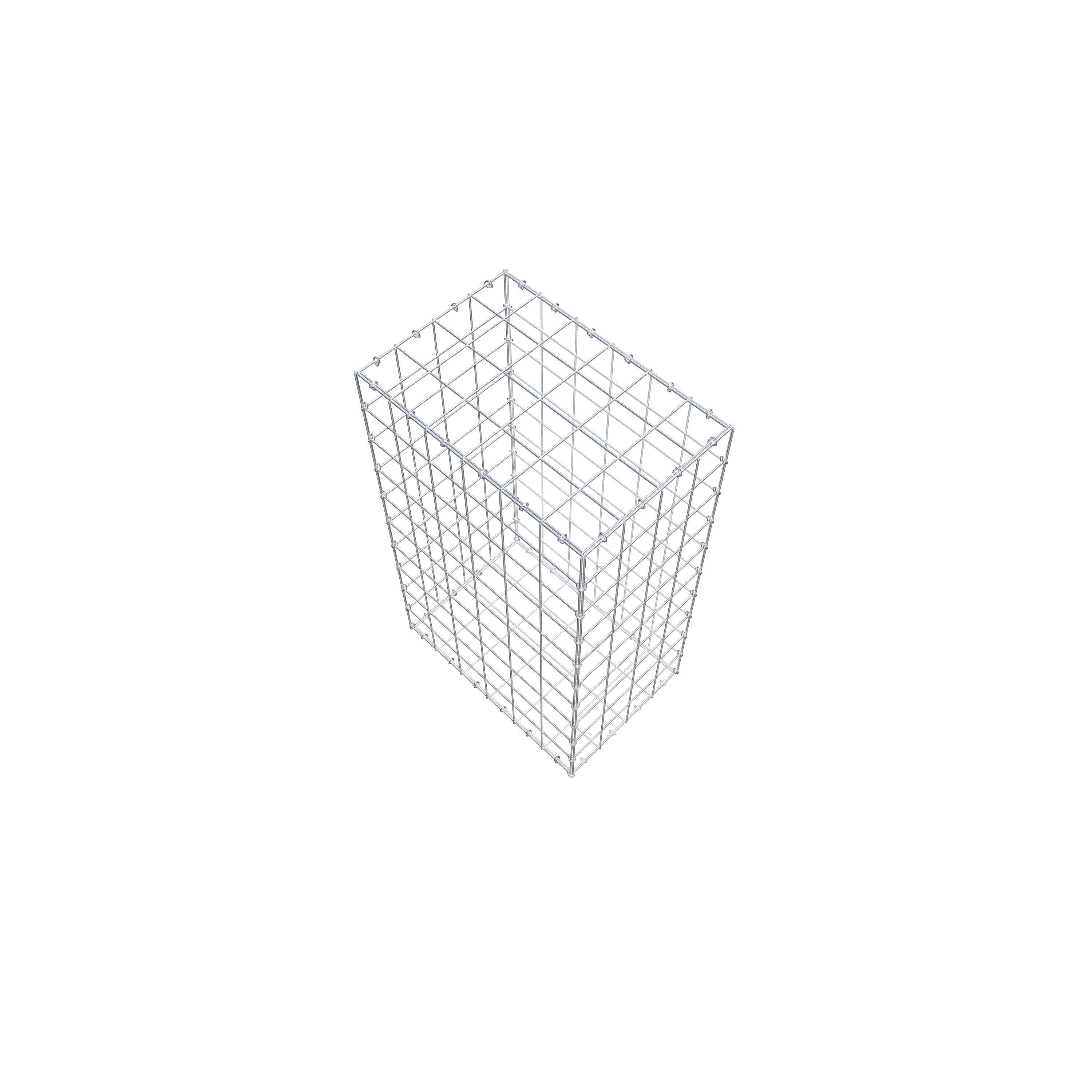 Gabione 100 cm x 60 cm x 40 cm (L x H x T), Maschenweite 10 cm x 10 cm, C-Ring