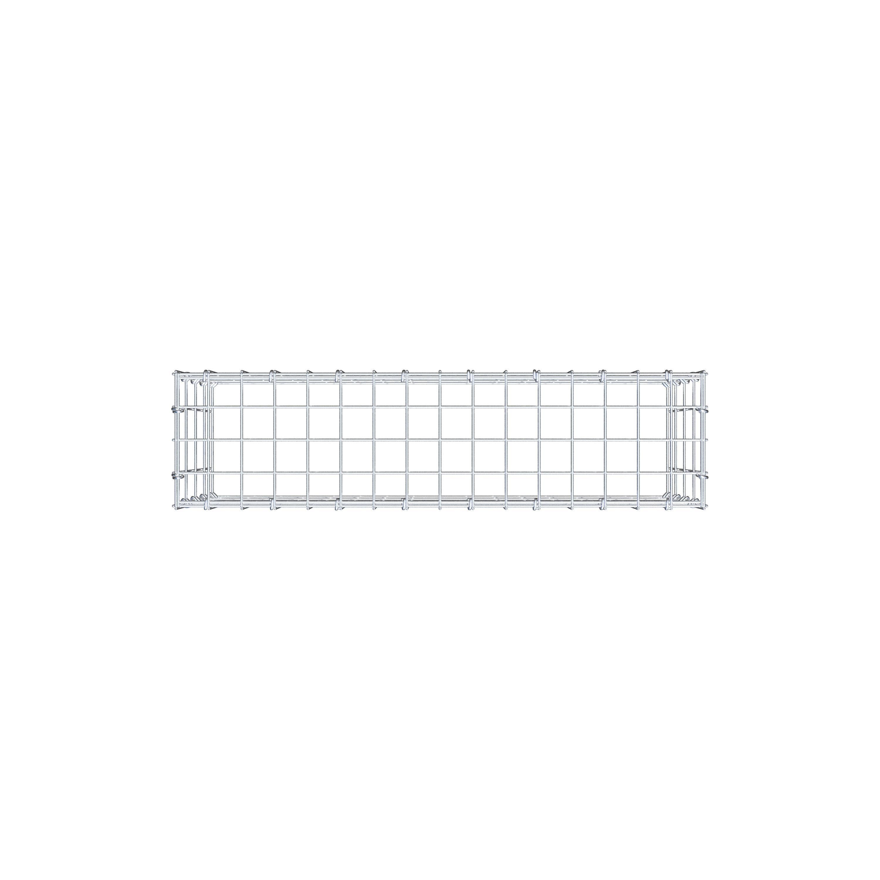 Anbaugabione Typ 3 80 cm x 40 cm x 20 cm (L x H x T), Maschenweite 5 cm x 10 cm, C-Ring