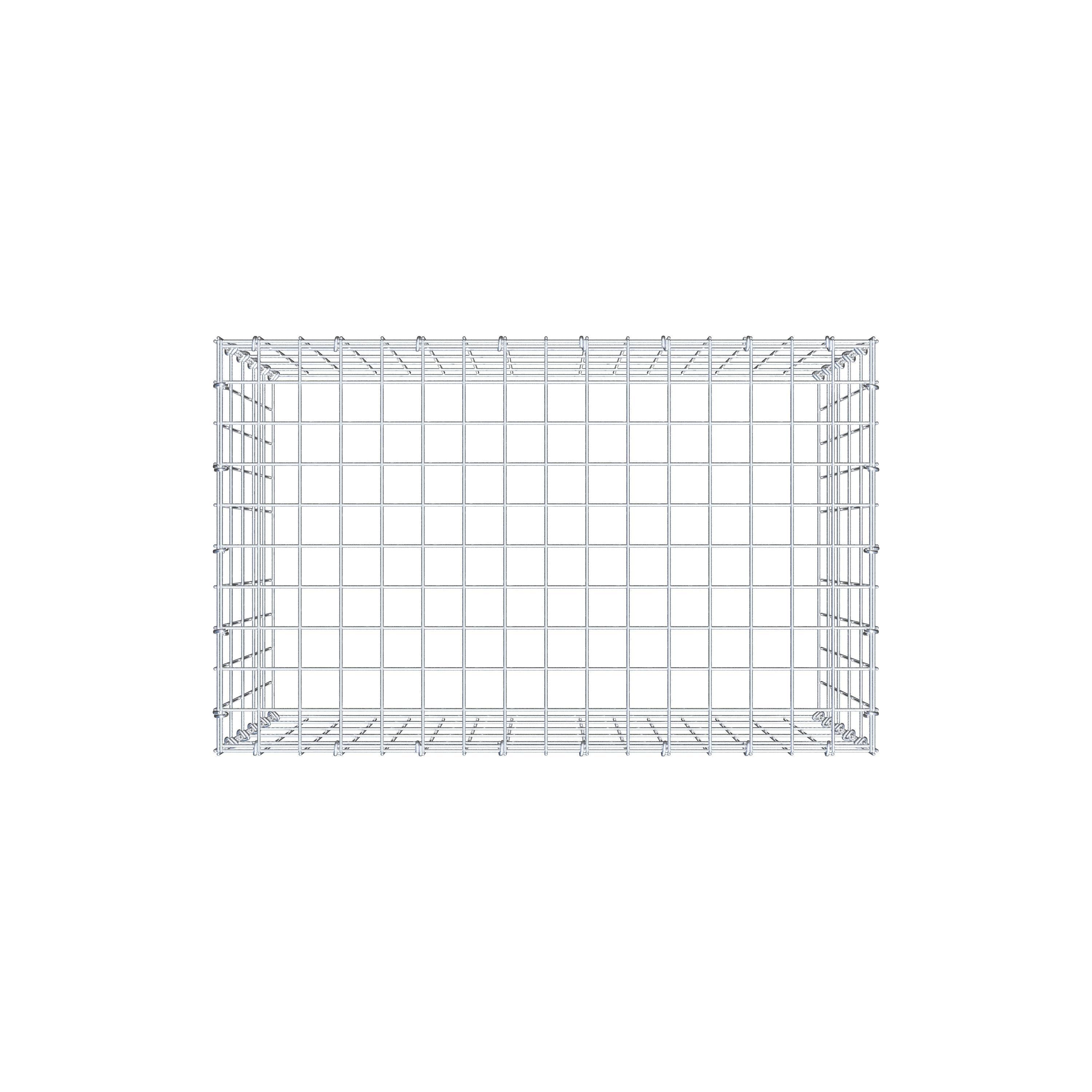 Anbaugabione Typ 3 80 cm x 50 cm x 50 cm (L x H x T), Maschenweite 5 cm x 10 cm, C-Ring