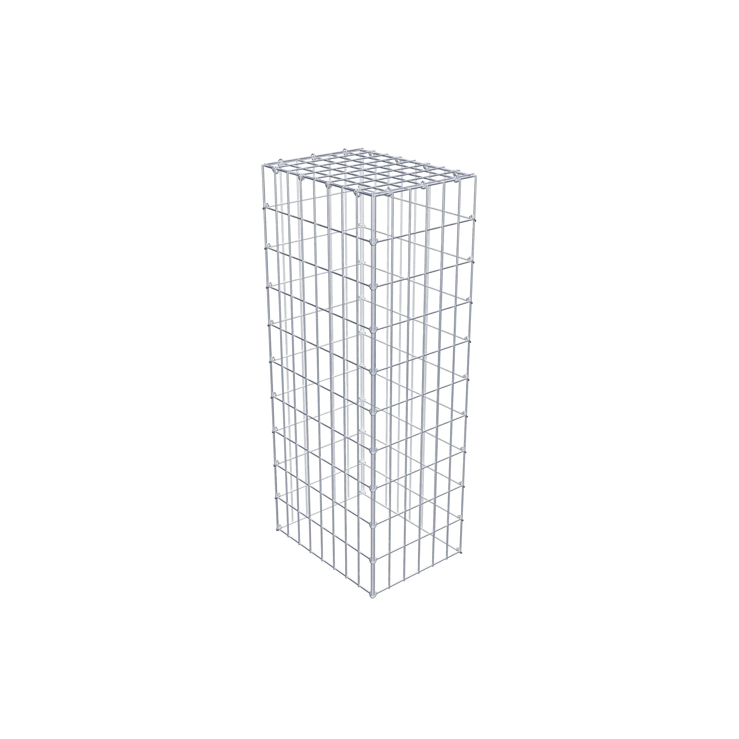 Anbaugabione Typ 3 100 cm x 40 cm x 30 cm (L x H x T), Maschenweite 5 cm x 10 cm, C-Ring