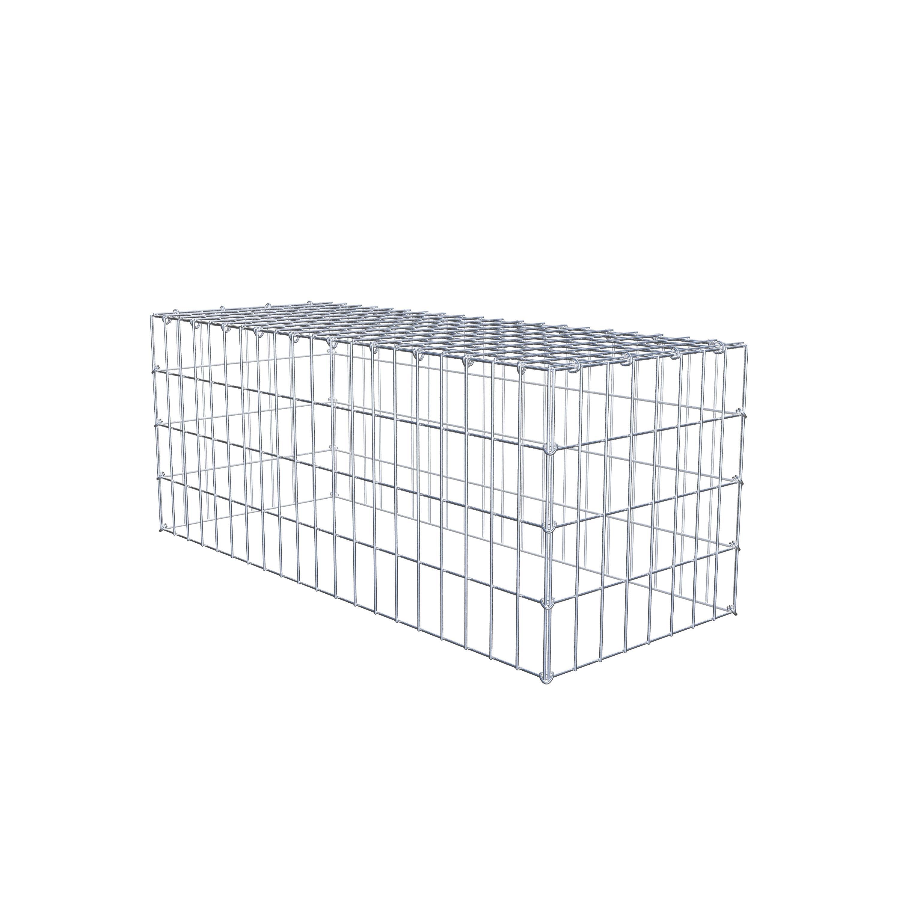 Anbaugabione Typ 3 100 cm x 40 cm x 40 cm (L x H x T), Maschenweite 5 cm x 10 cm, C-Ring