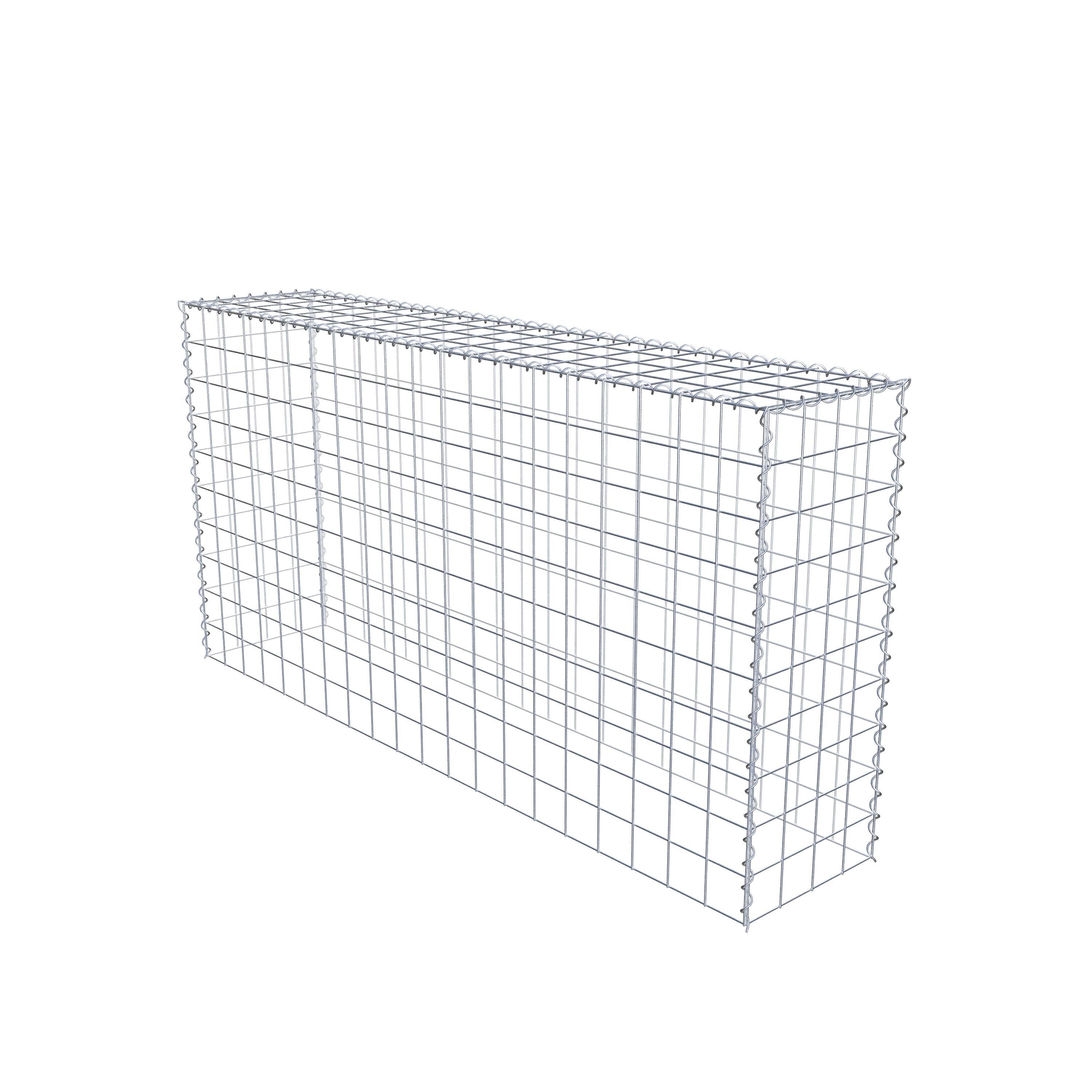 Anbaugabione Typ 3 200 cm x 100 cm x 40 cm (L x H x T), Maschenweite 10 cm x 10 cm, Spirale
