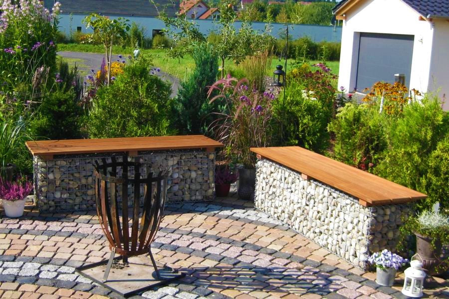 Gabionen Möbel - Werten Sie Ihren Garten mit einzigartigen Steinkörben auf