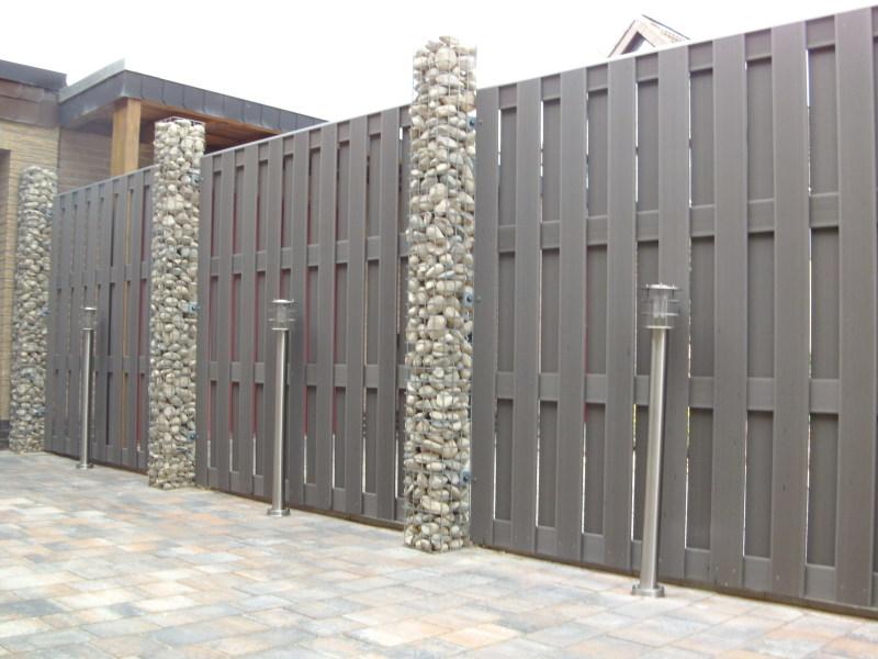 Gabionensäule eckig 22 cm x 22 cm, 200 cm Höhe, MW 5 cm x 5 cm