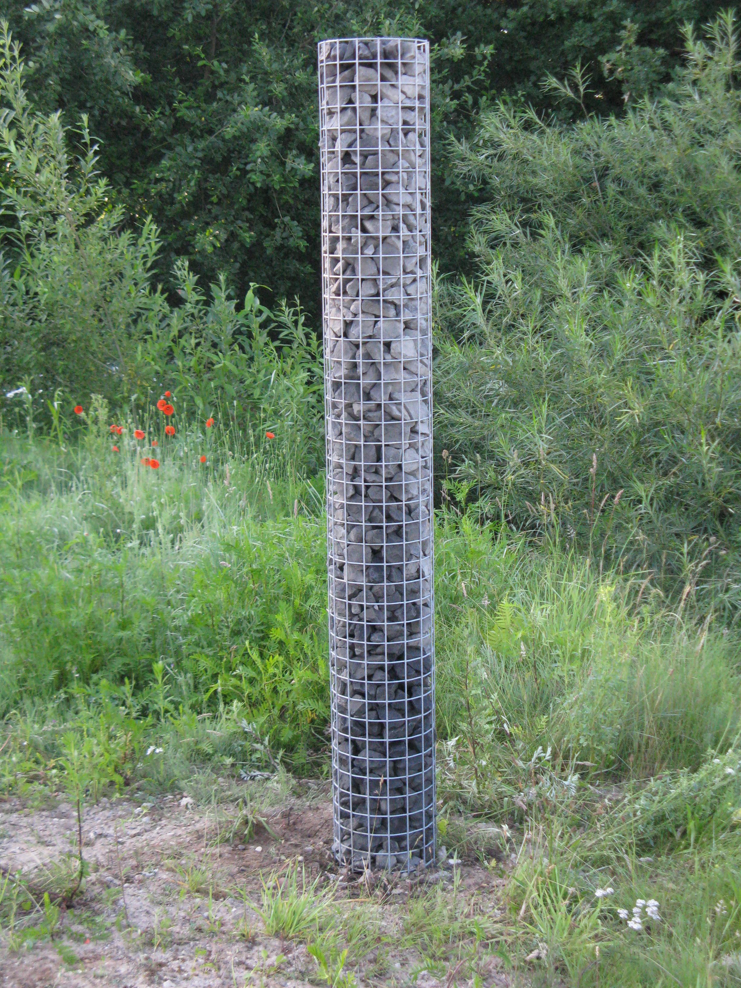 Gabionensäule Durchmesser 27 cm MW 5 x 5 cm rund
