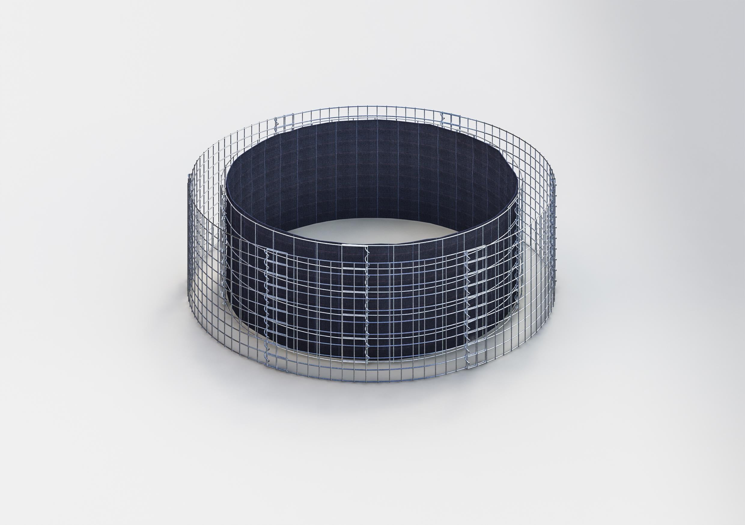 Hochbeet rund, Außendurchmesser 172 cm, Höhe 50 cm, Maschenweite 5 x 10 cm, Wandstärke 15 cm