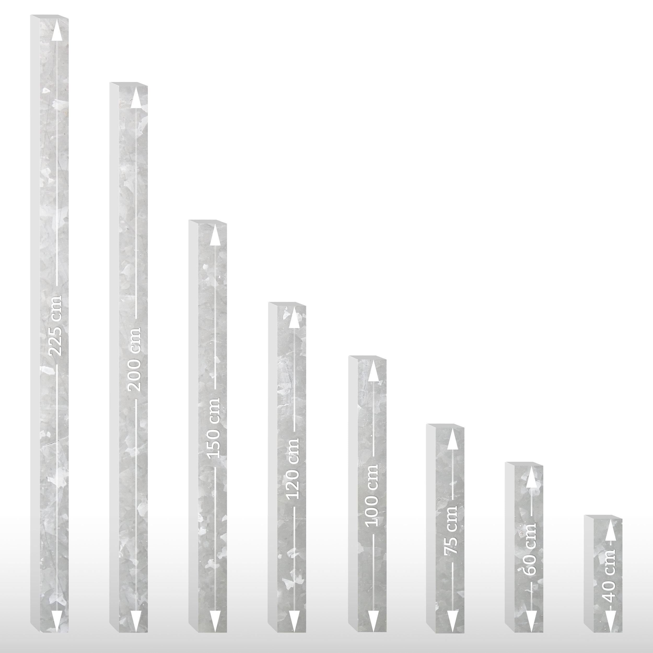 Zaunpfosten 4 x 4 cm ab 200 cm